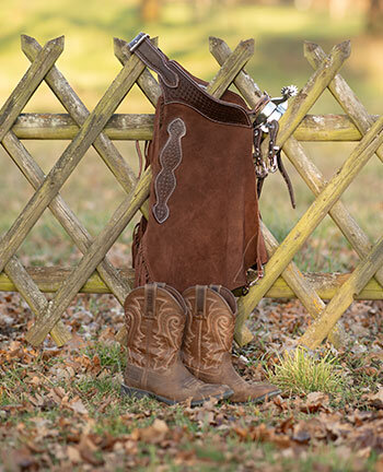Stivali western, chaps & speroni