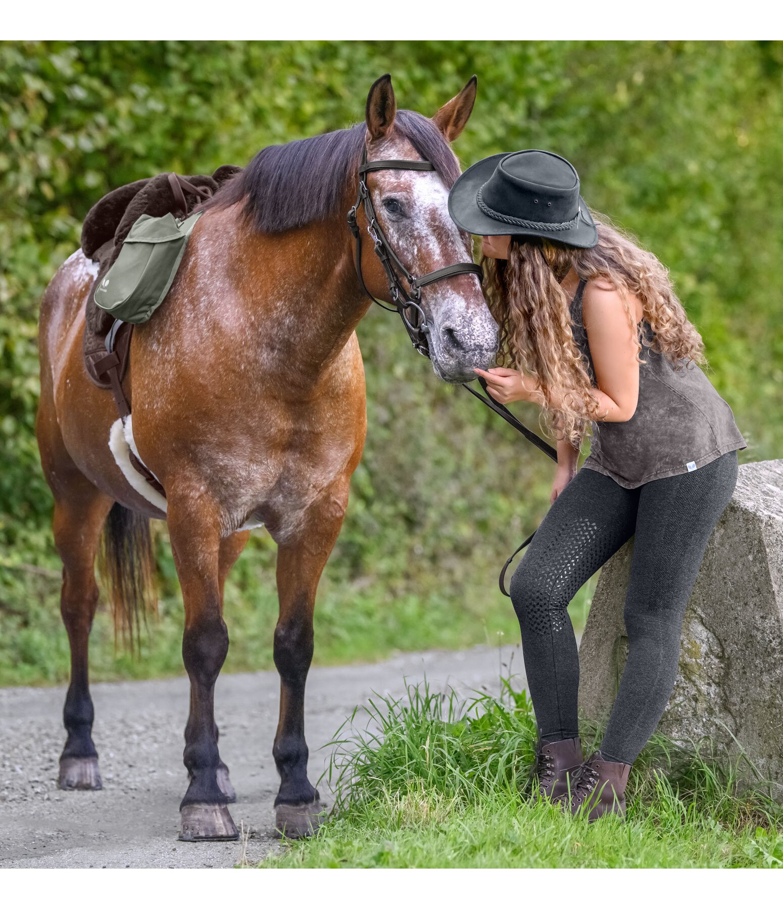 Leggings Seamless da trekking con grip al ginocchio Tahoe