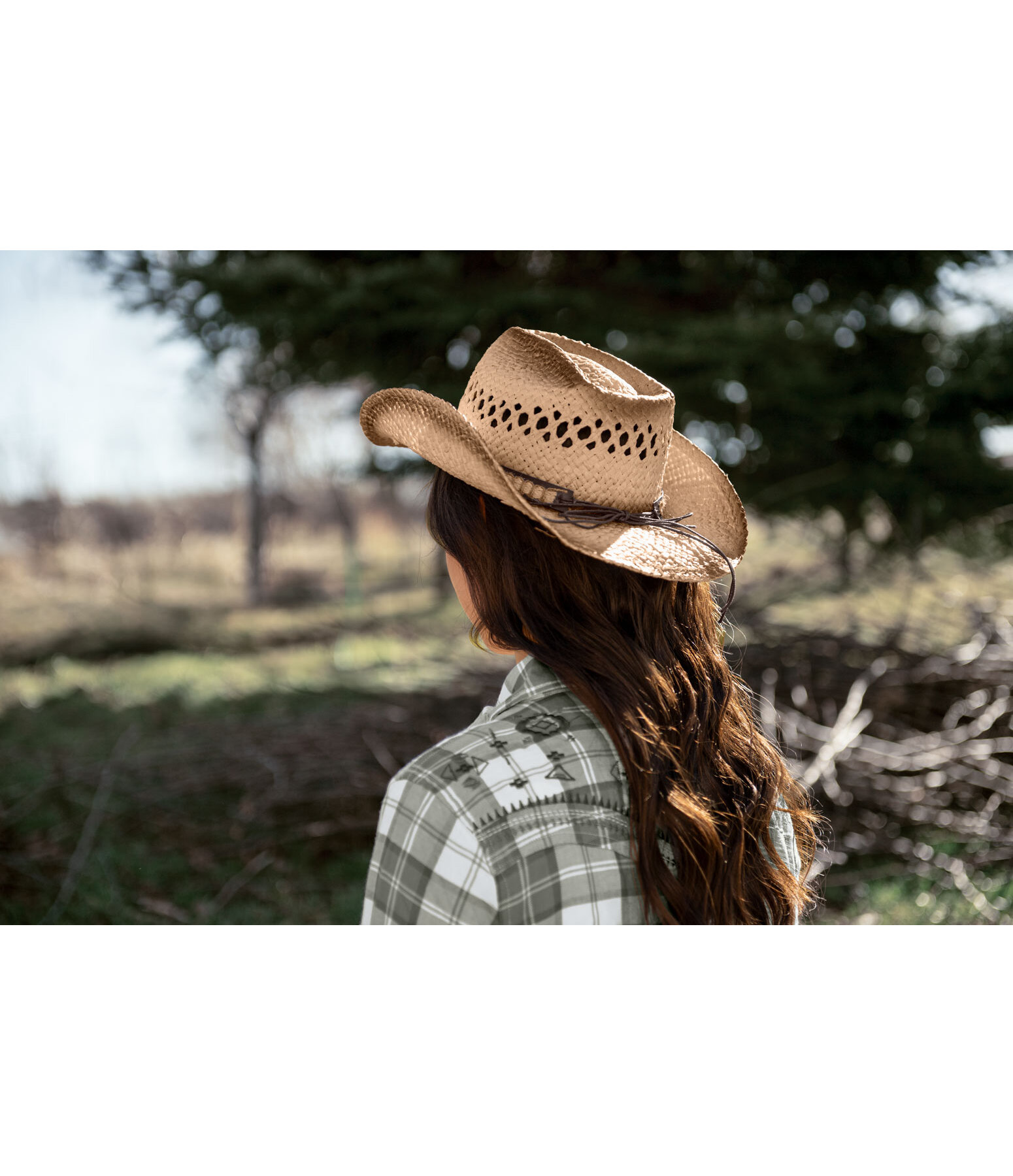 Cappello in paglia Longhorn