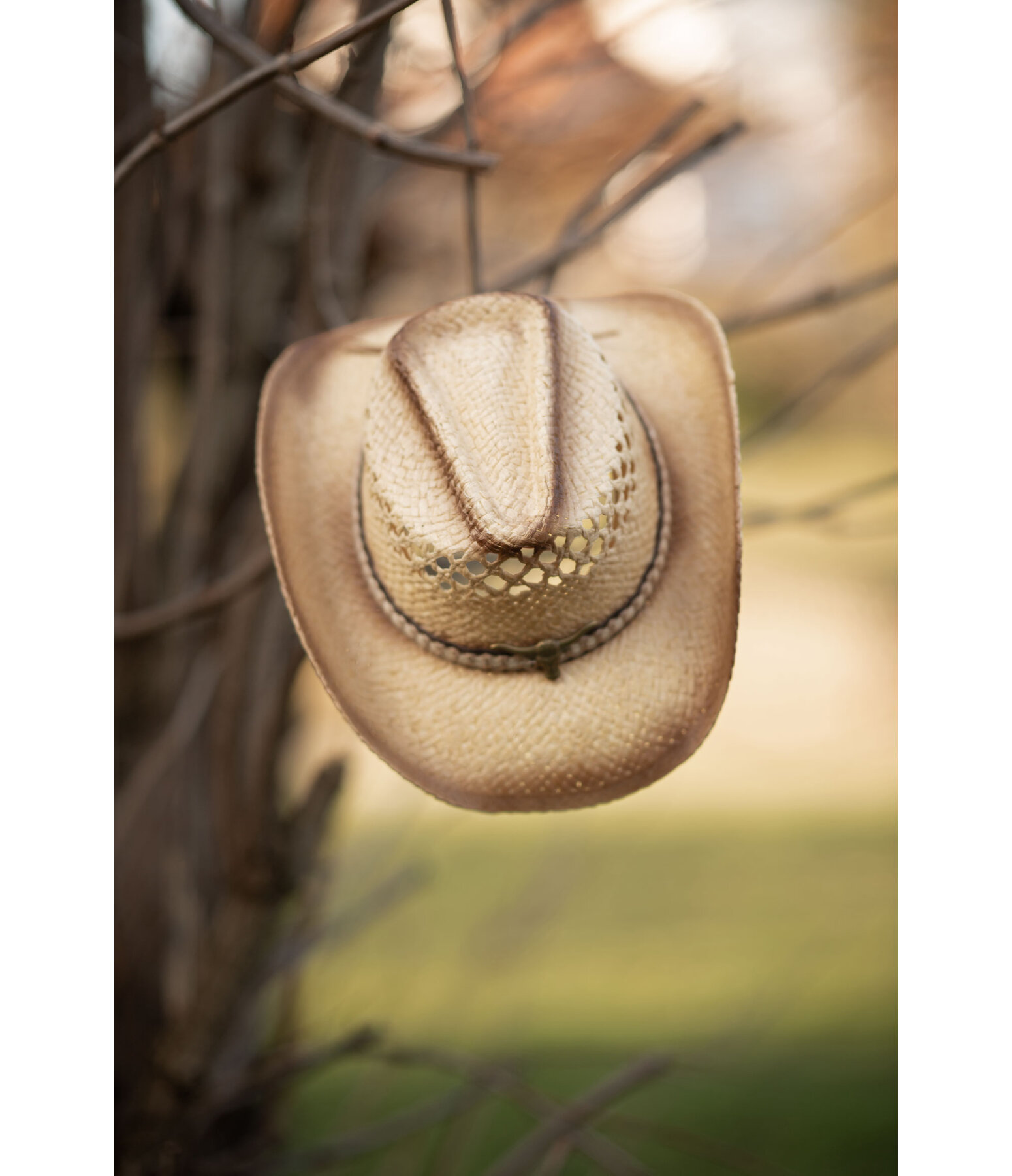 Cappello in paglia Longhorn