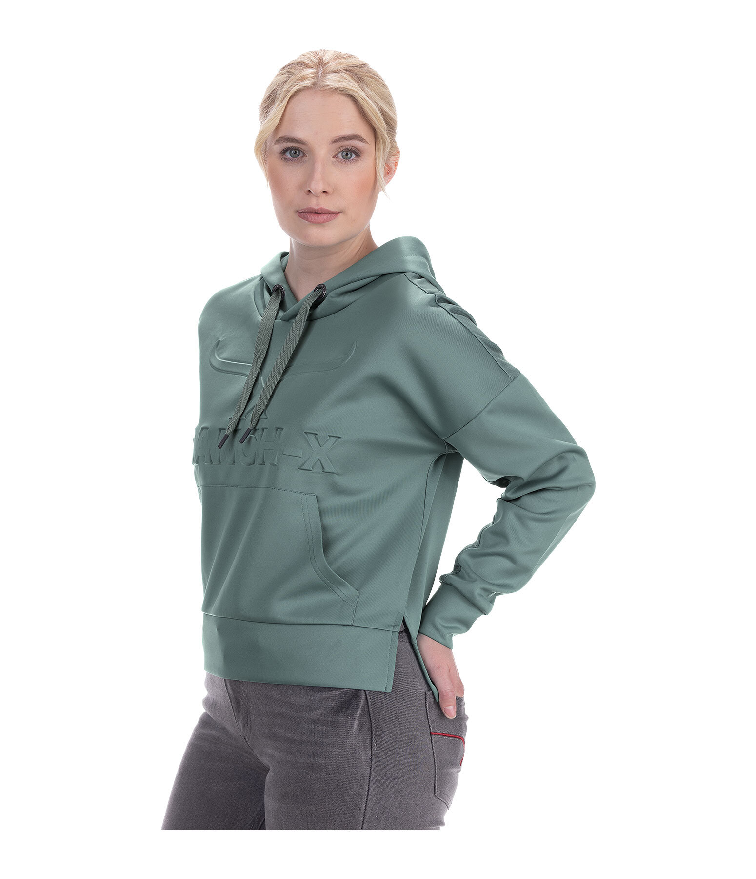 Felpa Mesh con cappuccio Rea
