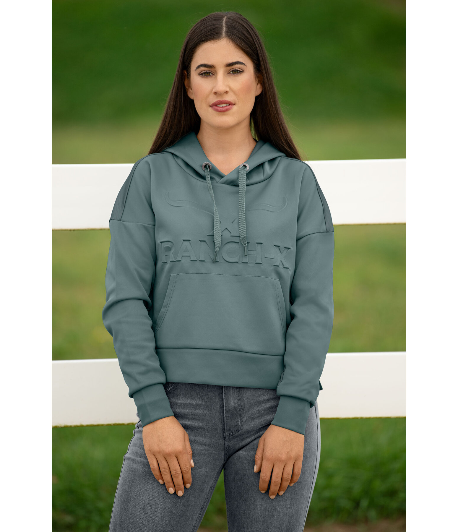 Felpa Mesh con cappuccio Rea