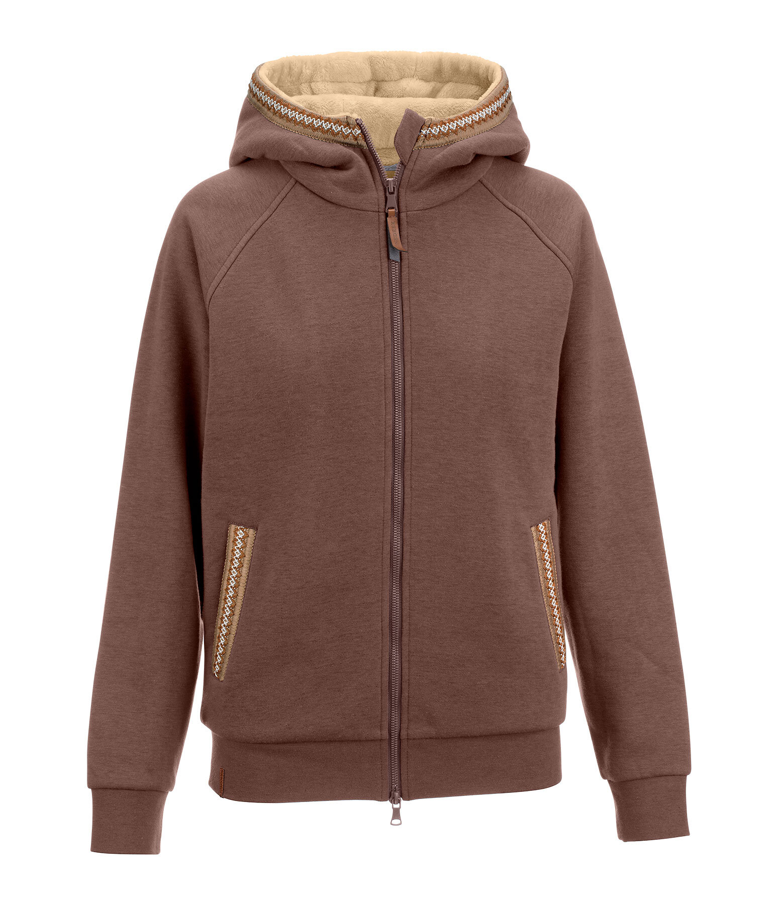 Felpa con cappuccio e zip Dakota