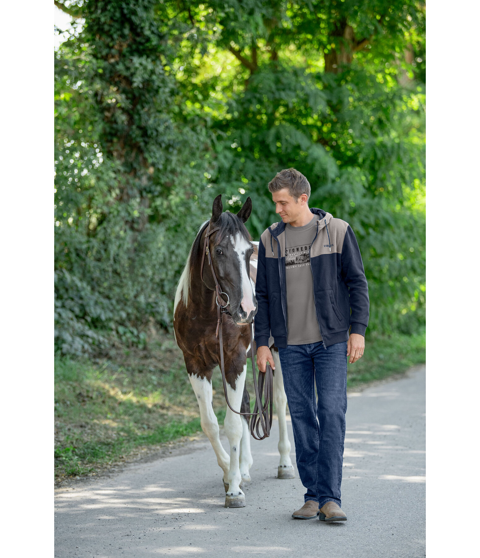 Felpa con cappuccio da uomo Jasper
