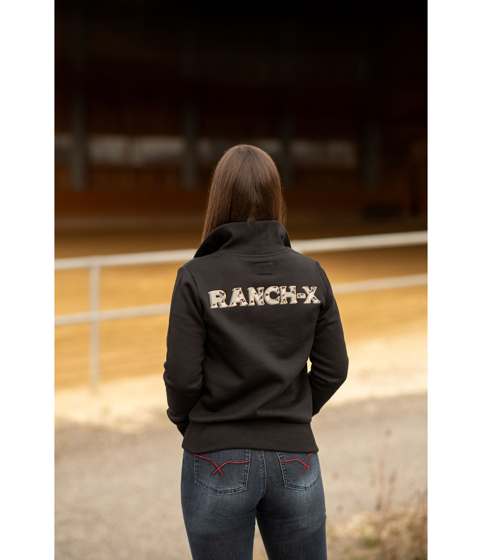 Felpa con mezza zip Reign