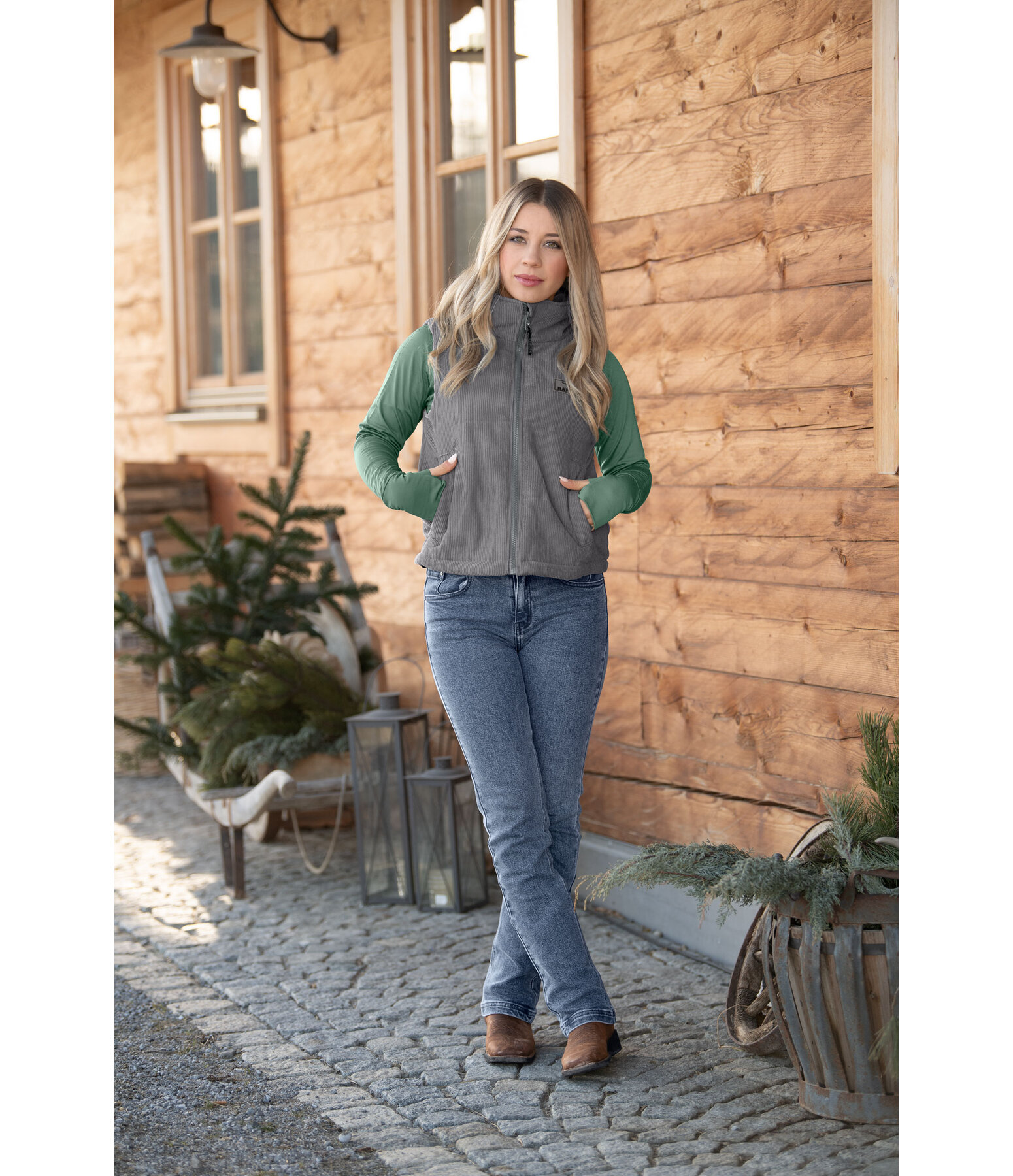 Gilet cropped Tate