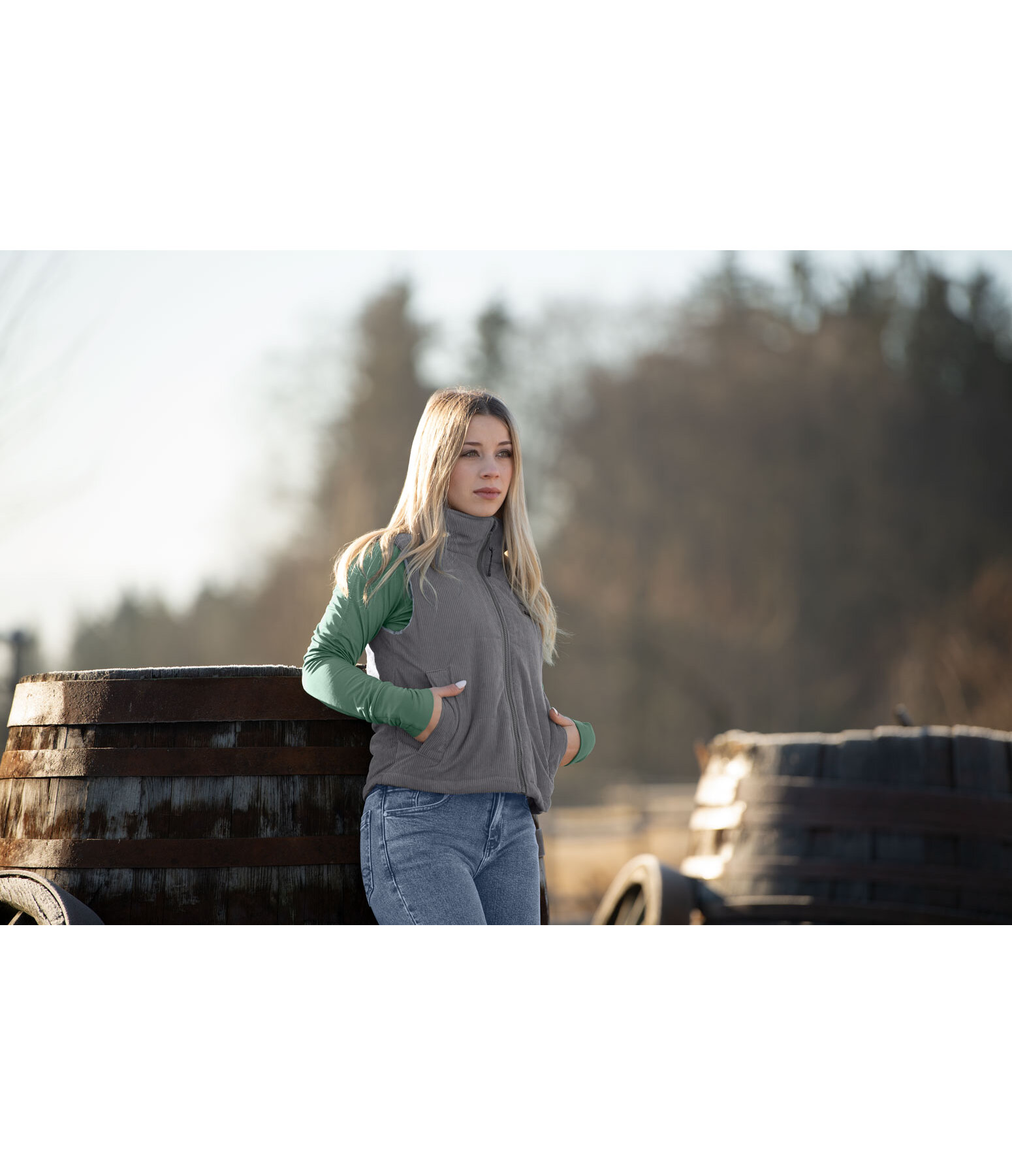 Gilet cropped Tate