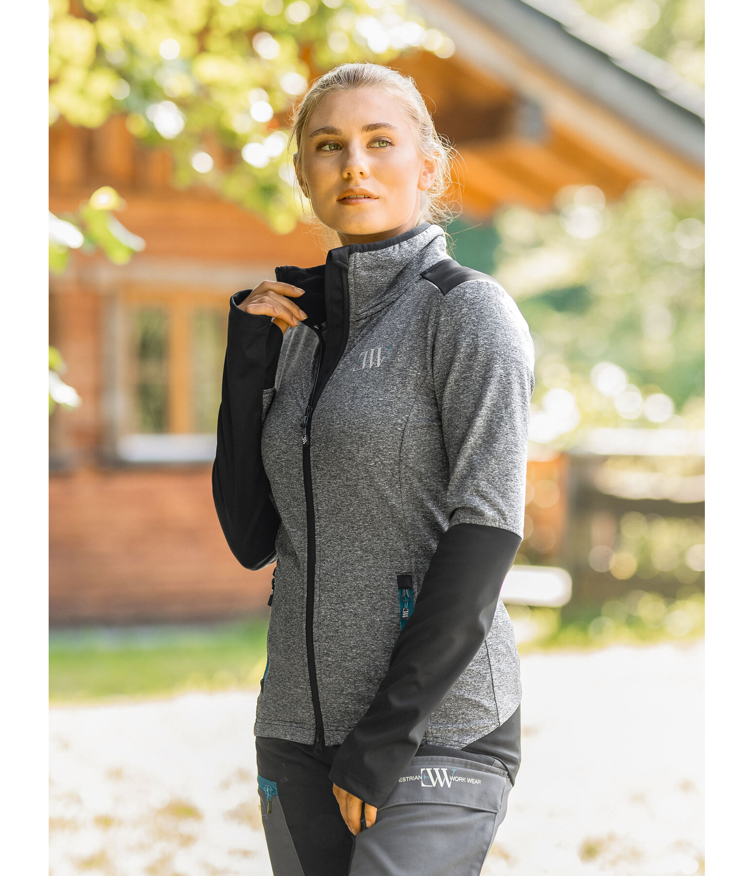 Felpa funzionale con zip