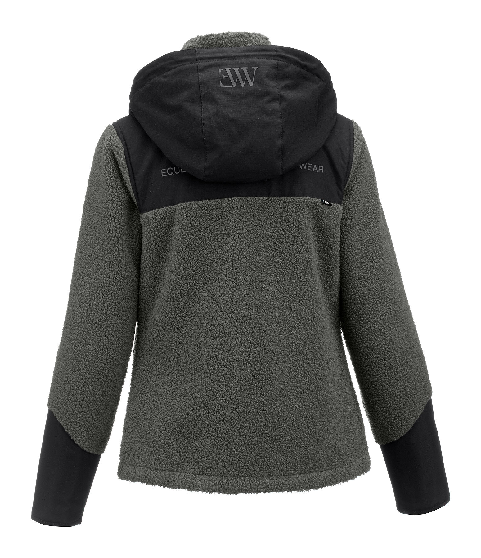Giacca in pile Sherpa con cappuccio rimovibile
