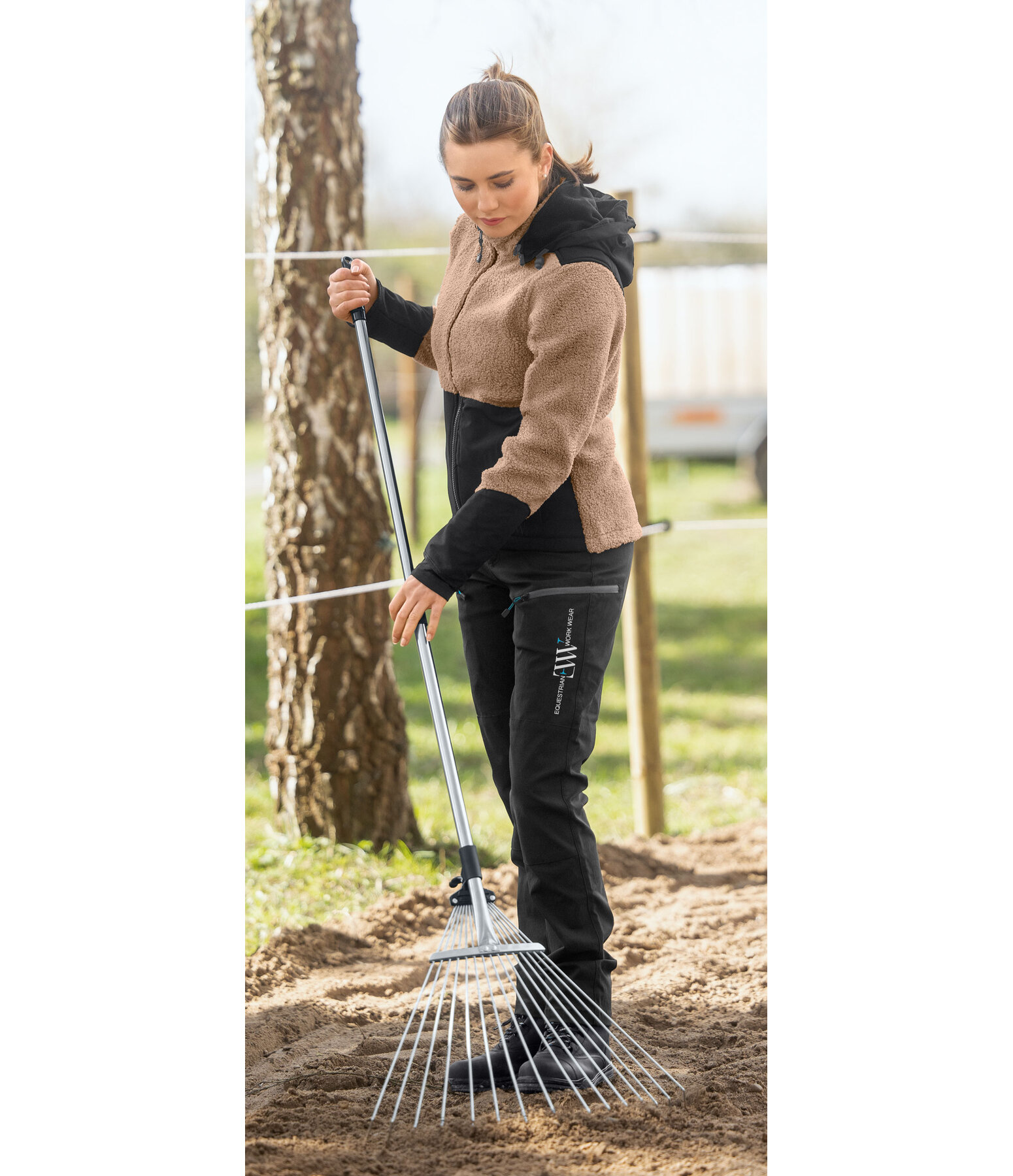 Giacca in pile Sherpa con cappuccio rimovibile