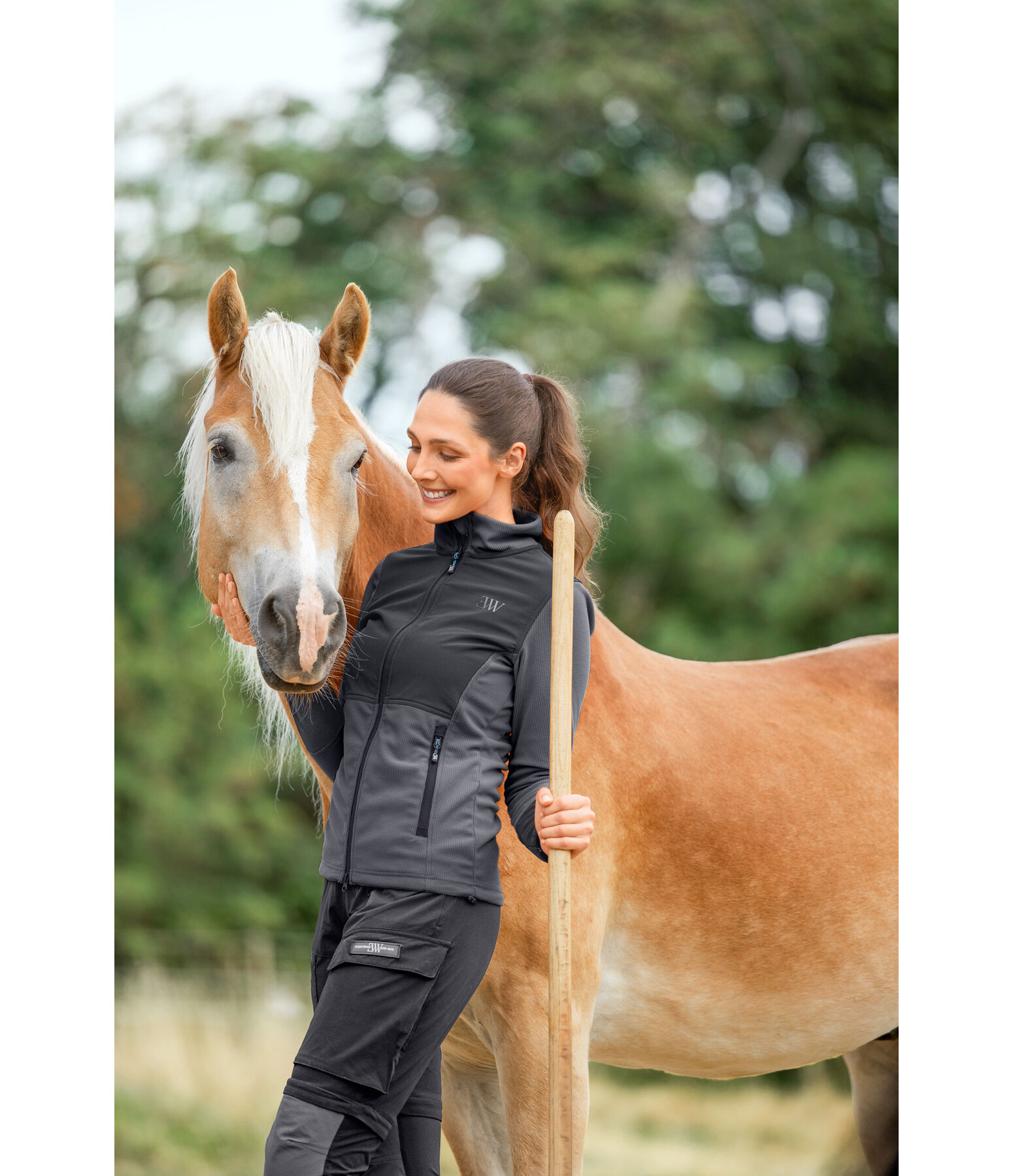 Giacca hybrid in pile Waffle