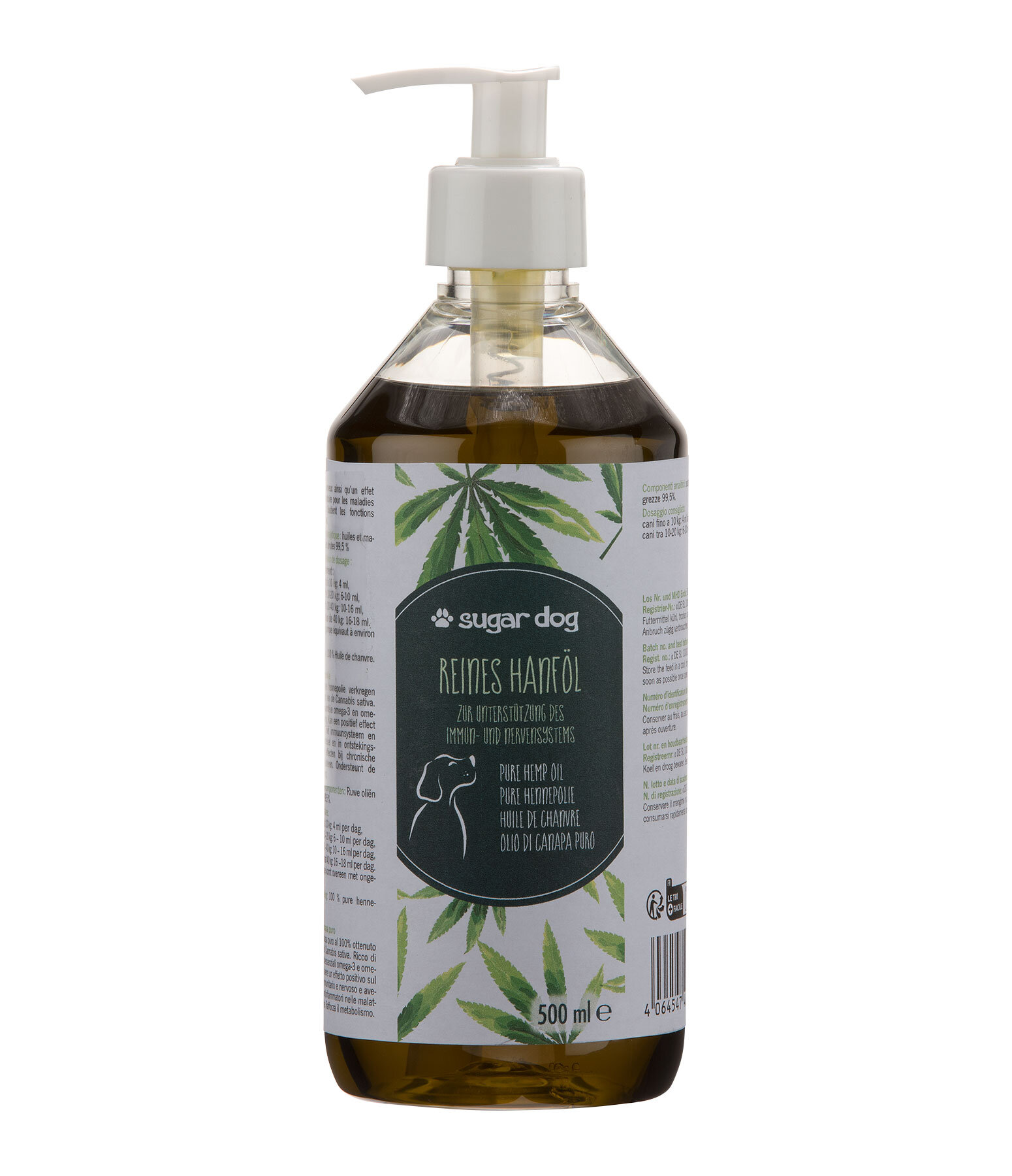 Olio di canapa puro per cani