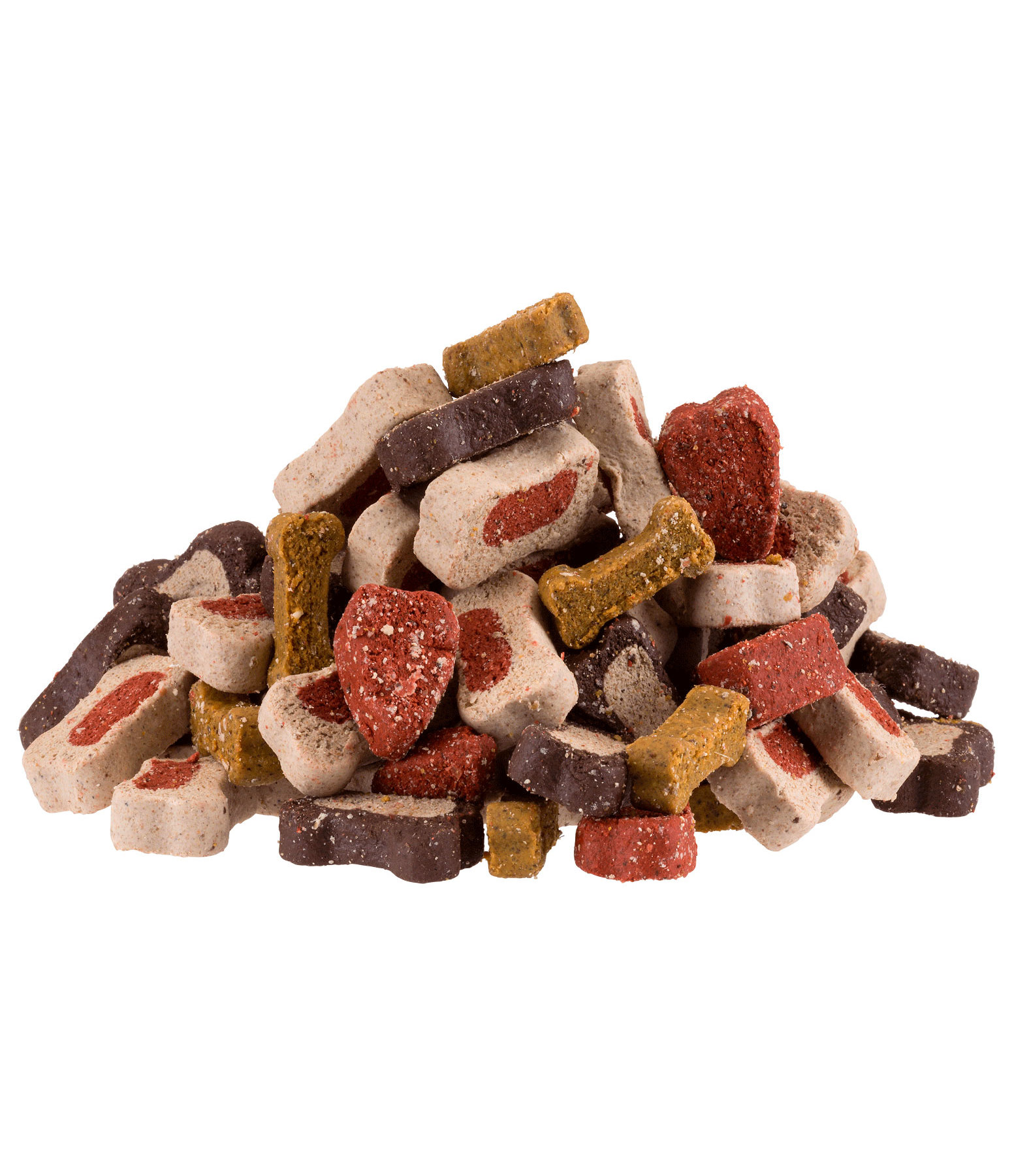 Mix di snack colorati per cani