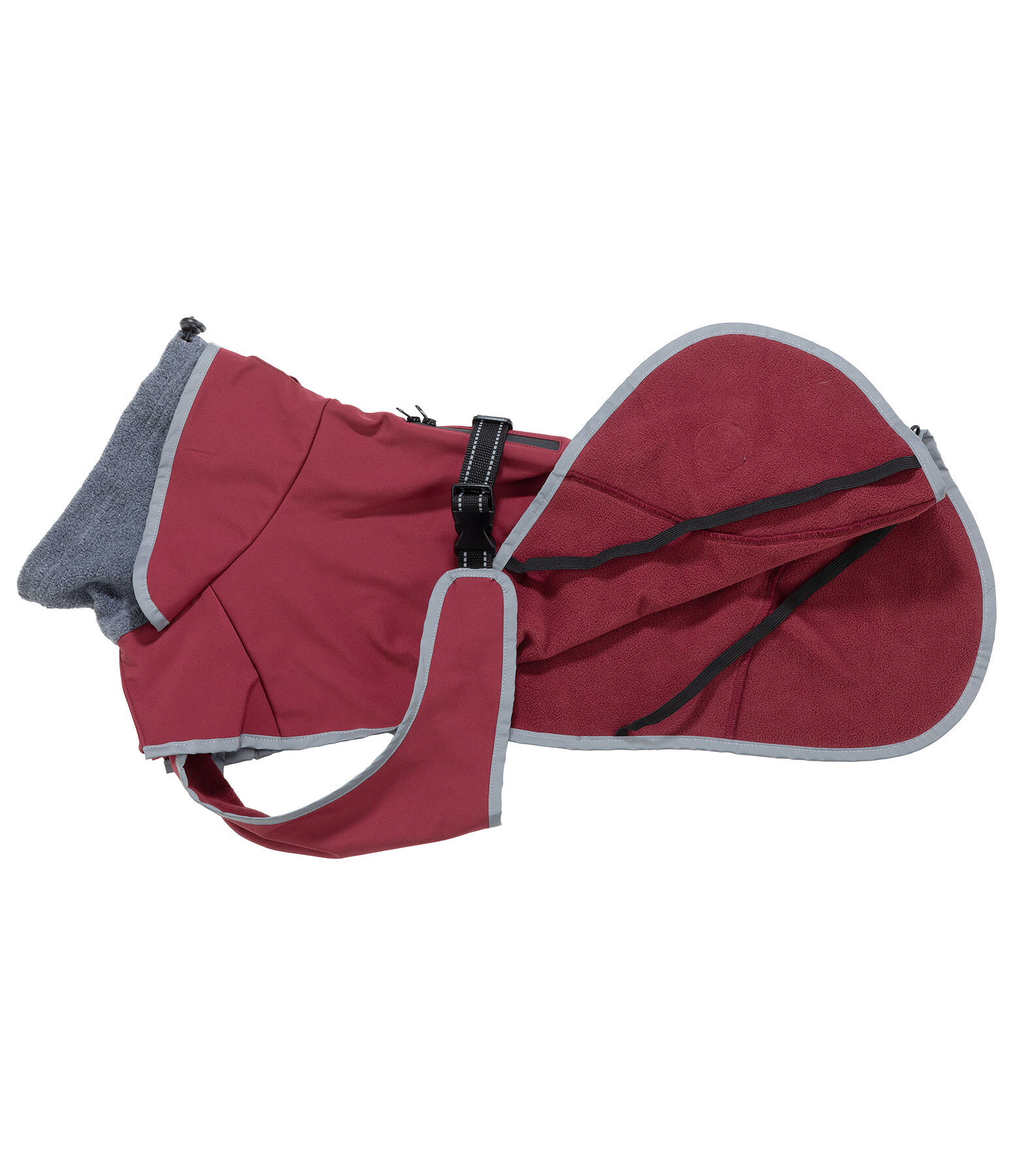 Cappotto in softshell per cani con colletto in pile Frida