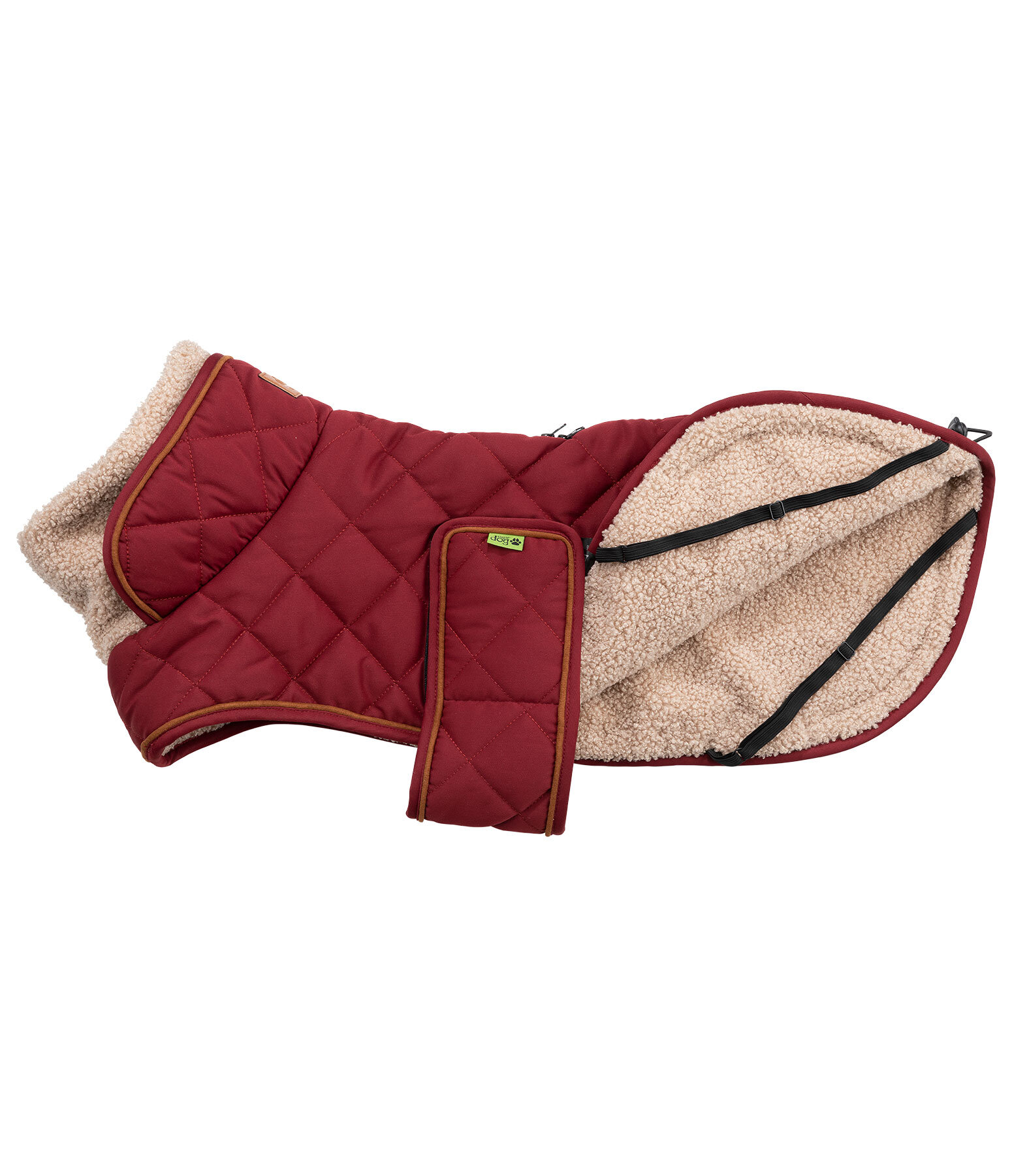 Cappotto trapuntato per cani Holly con pelliccia sintetica