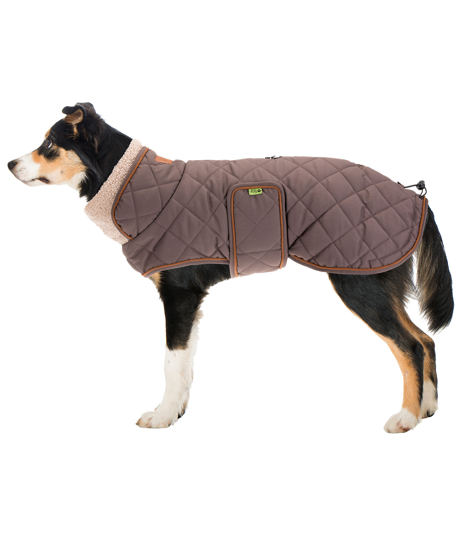 Cappotto trapuntato per cani Holly con pelliccia sintetica