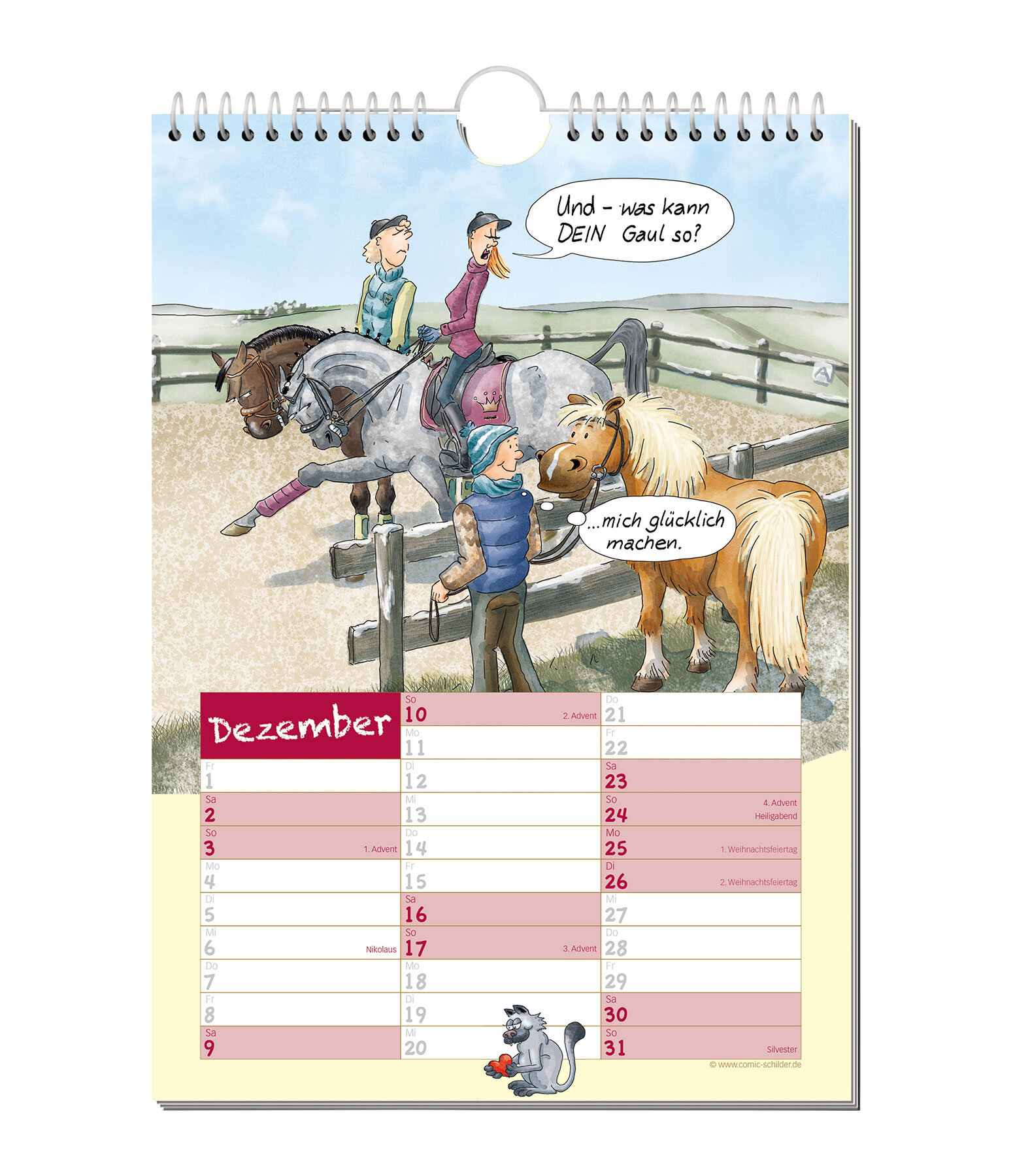 Storie di cavalli - Calendario a fumetti 2026