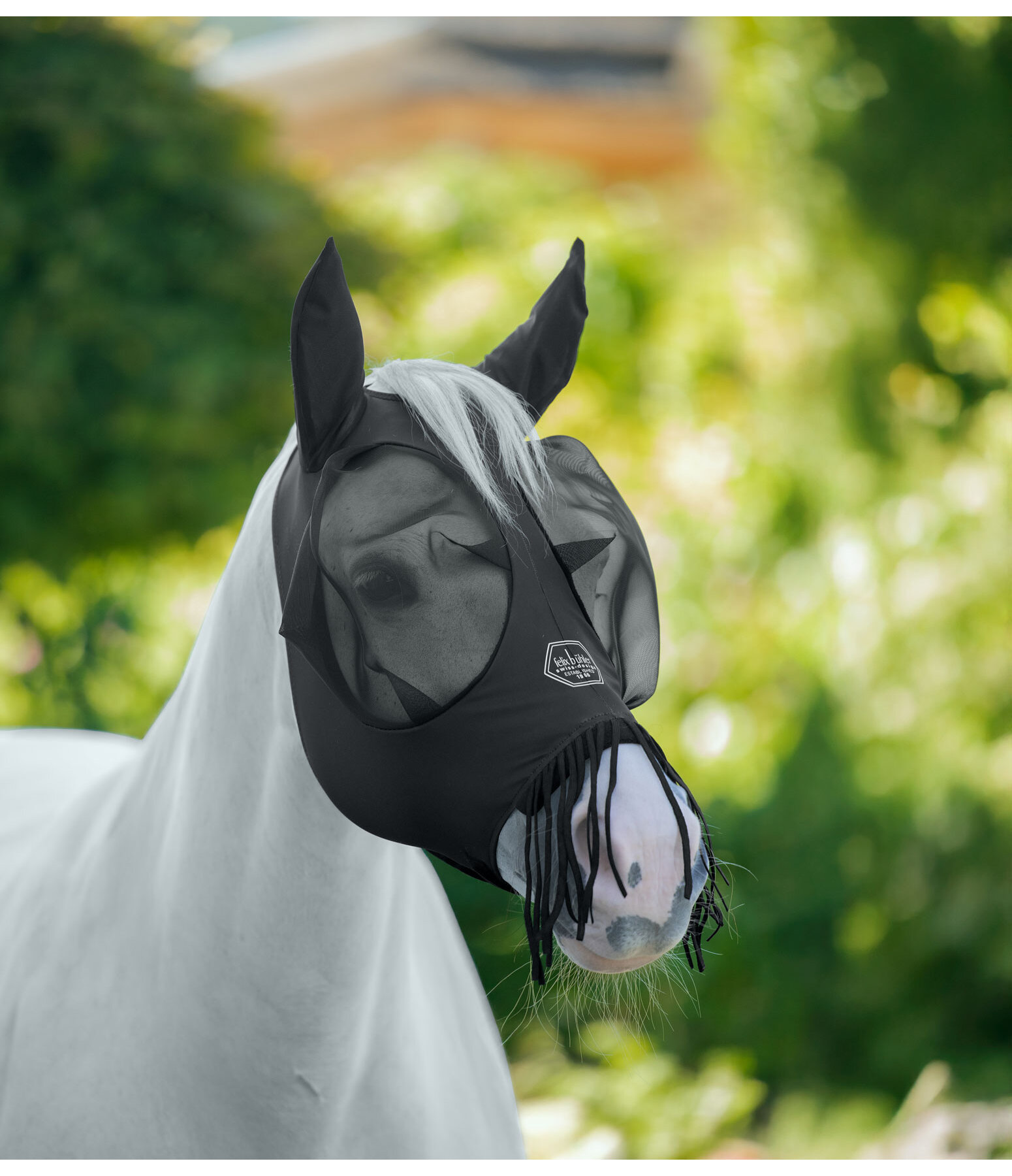 Maschera antimosche Stretch Comfort Pro con zip e frange