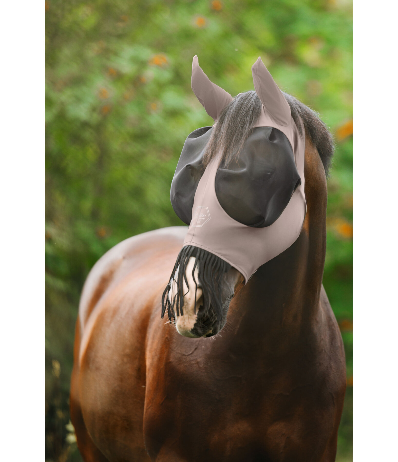 Maschera antimosche Stretch Comfort Pro con zip e frange