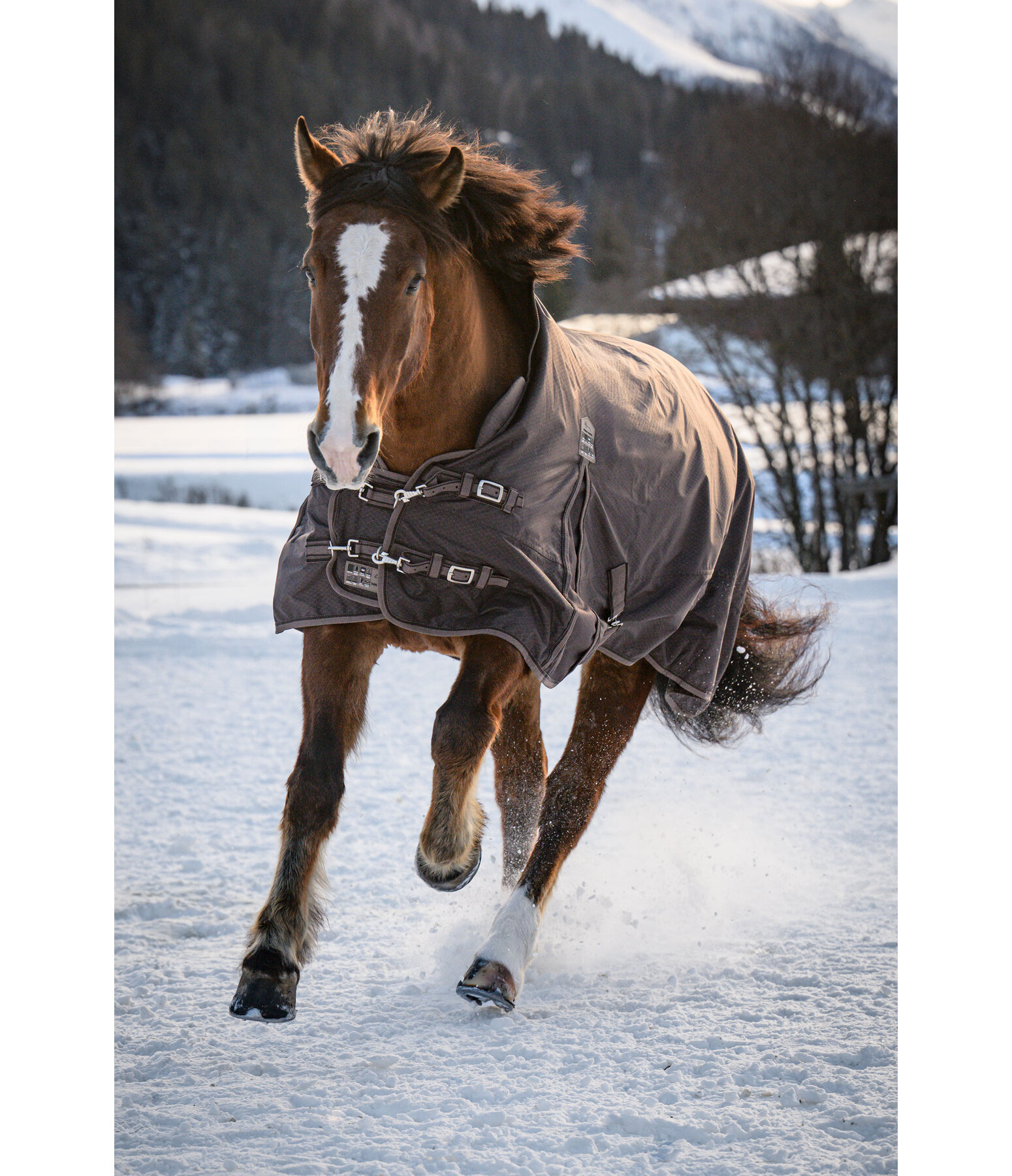 Coperta outdoor highneck Jesco II con pile, 100 g