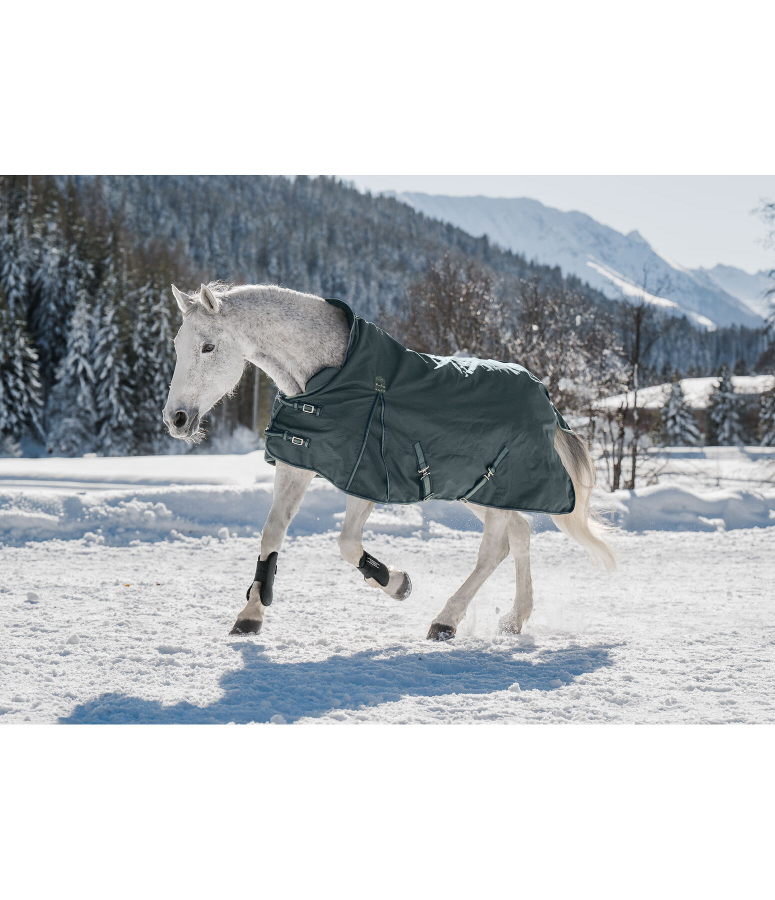 Coperta outdoor highneck Jesco II con pile, 200 g