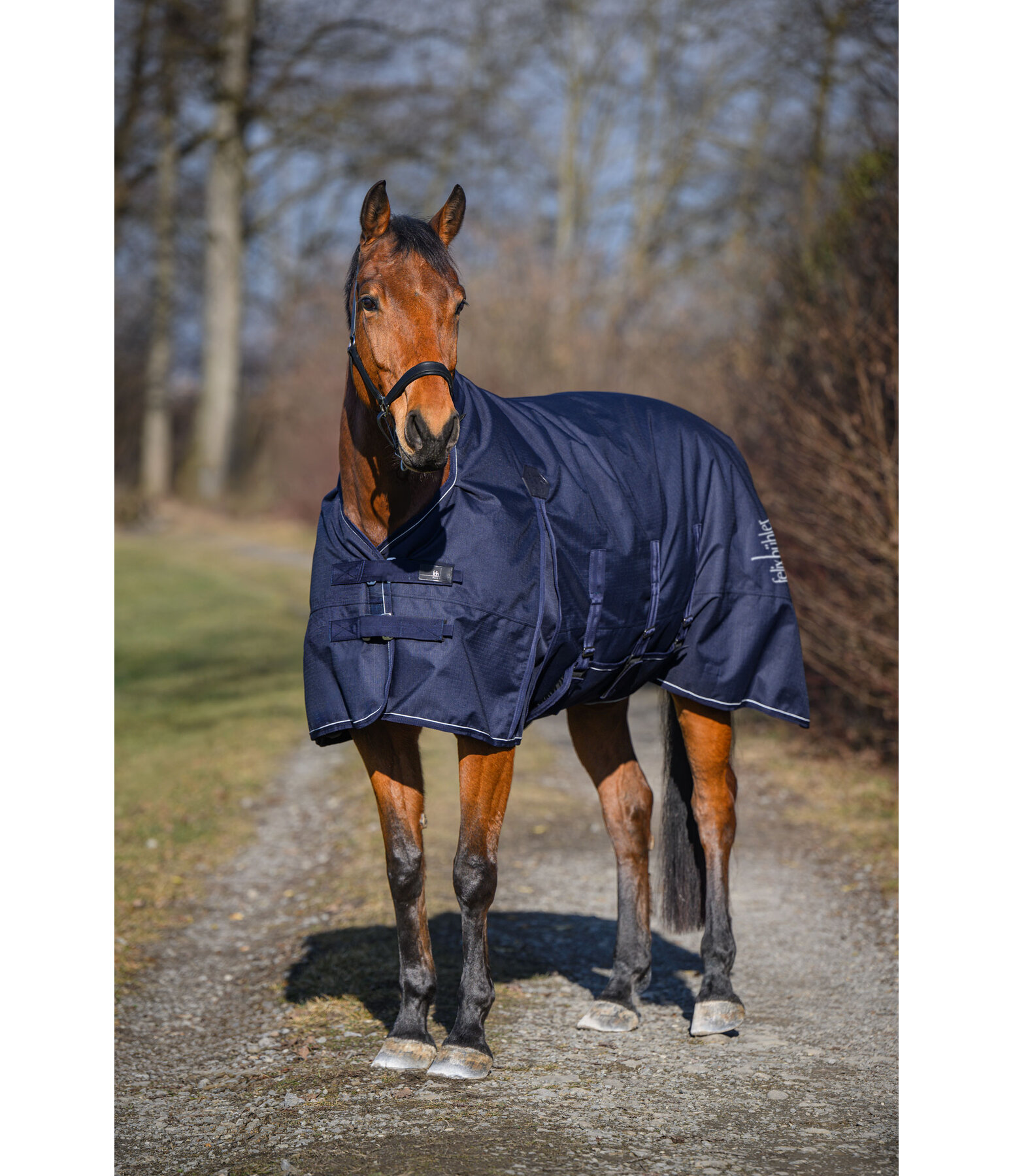 Coperta outdoor highneck Rain Shield II con protezione per la pancia, 50 g