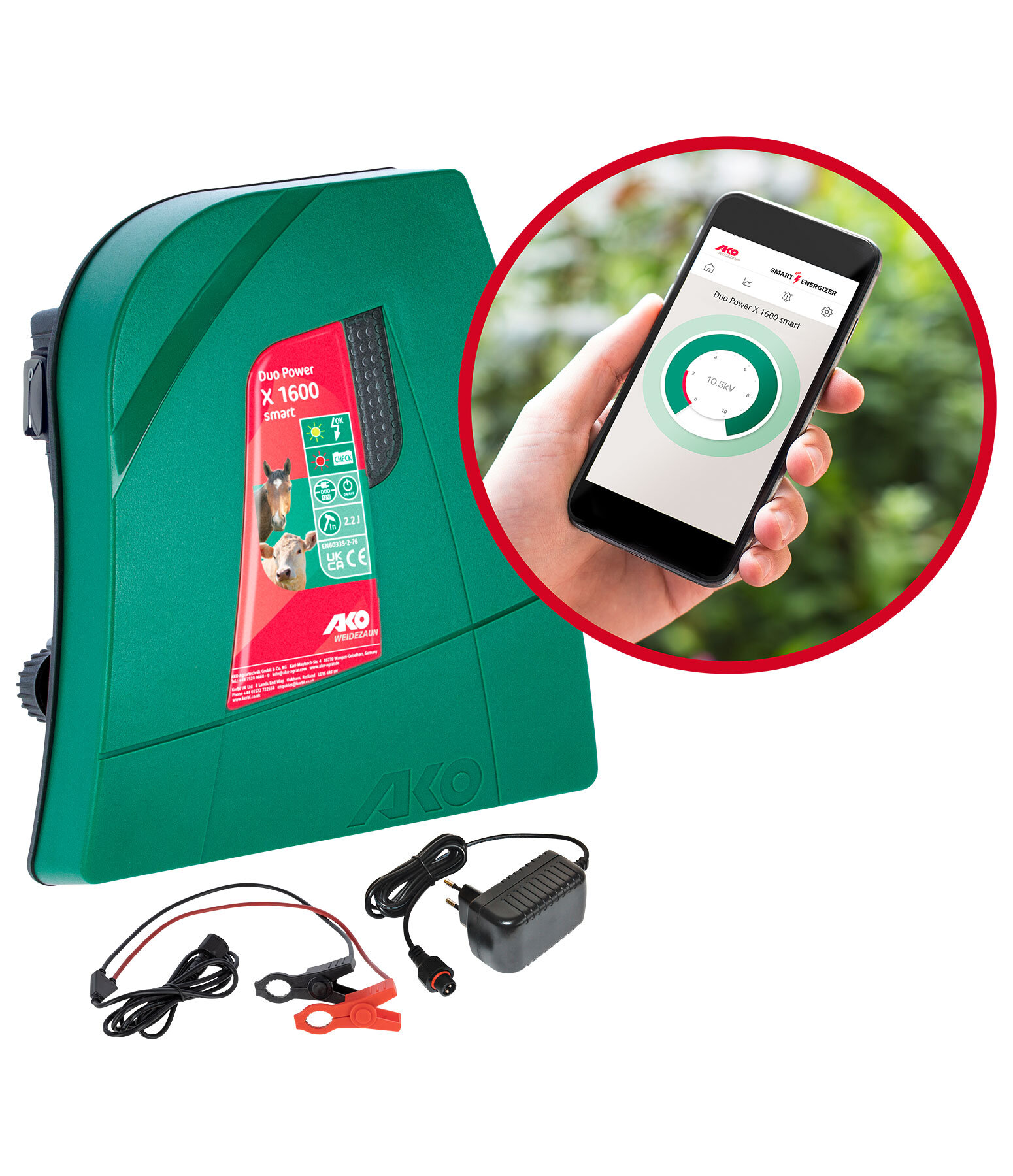 Elettrificatore per recinto Duo Power X 1600 smart