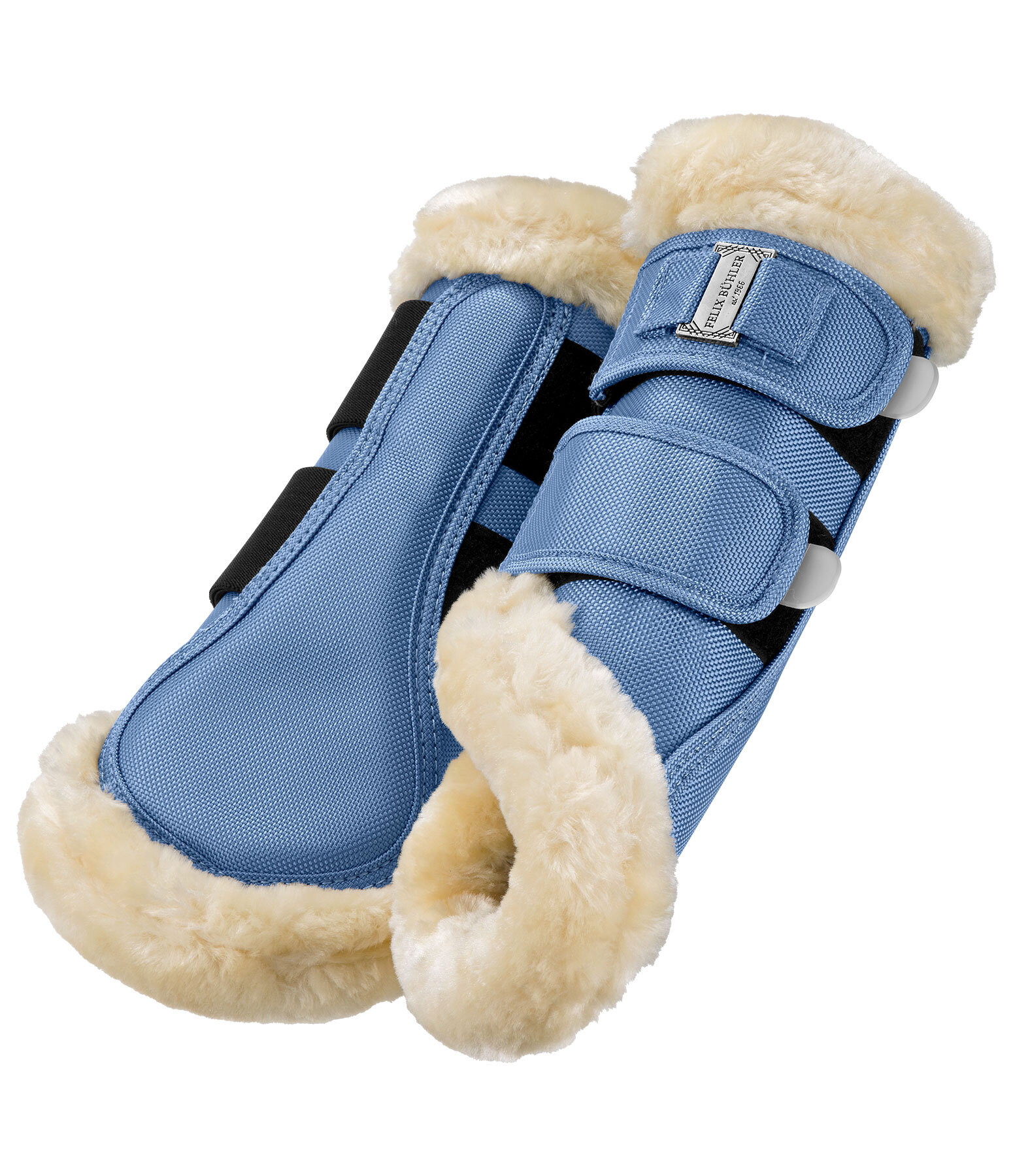 Stinchiere da dressage con pelliccia sintetica Essential, anteriori