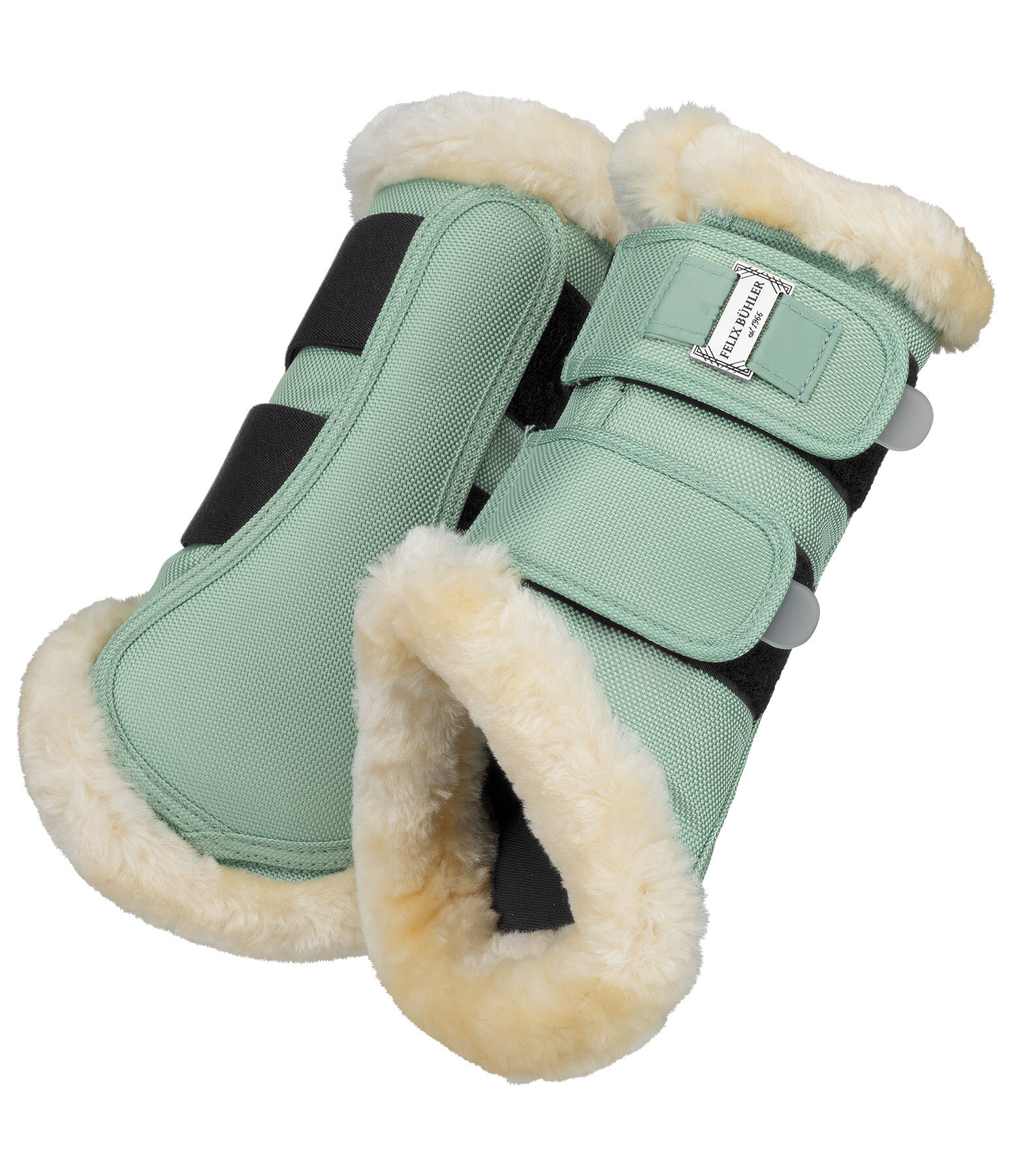 Stinchiere da dressage con pelliccia sintetica Essential, anteriori