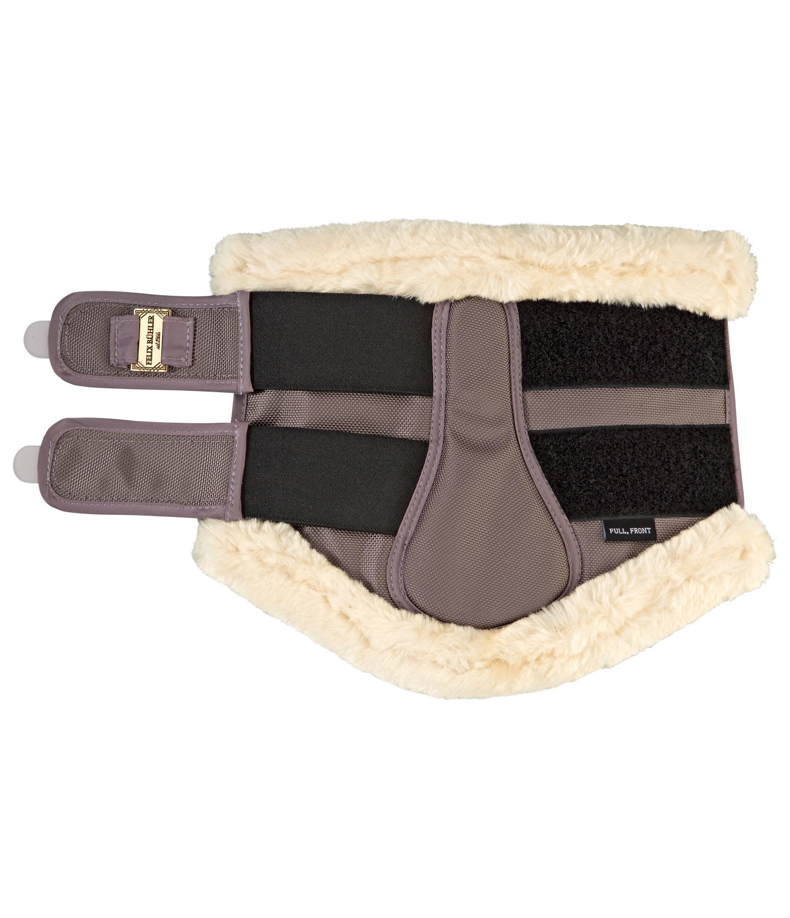 Stinchiere da dressage con pelliccia sintetica Essential, anteriori