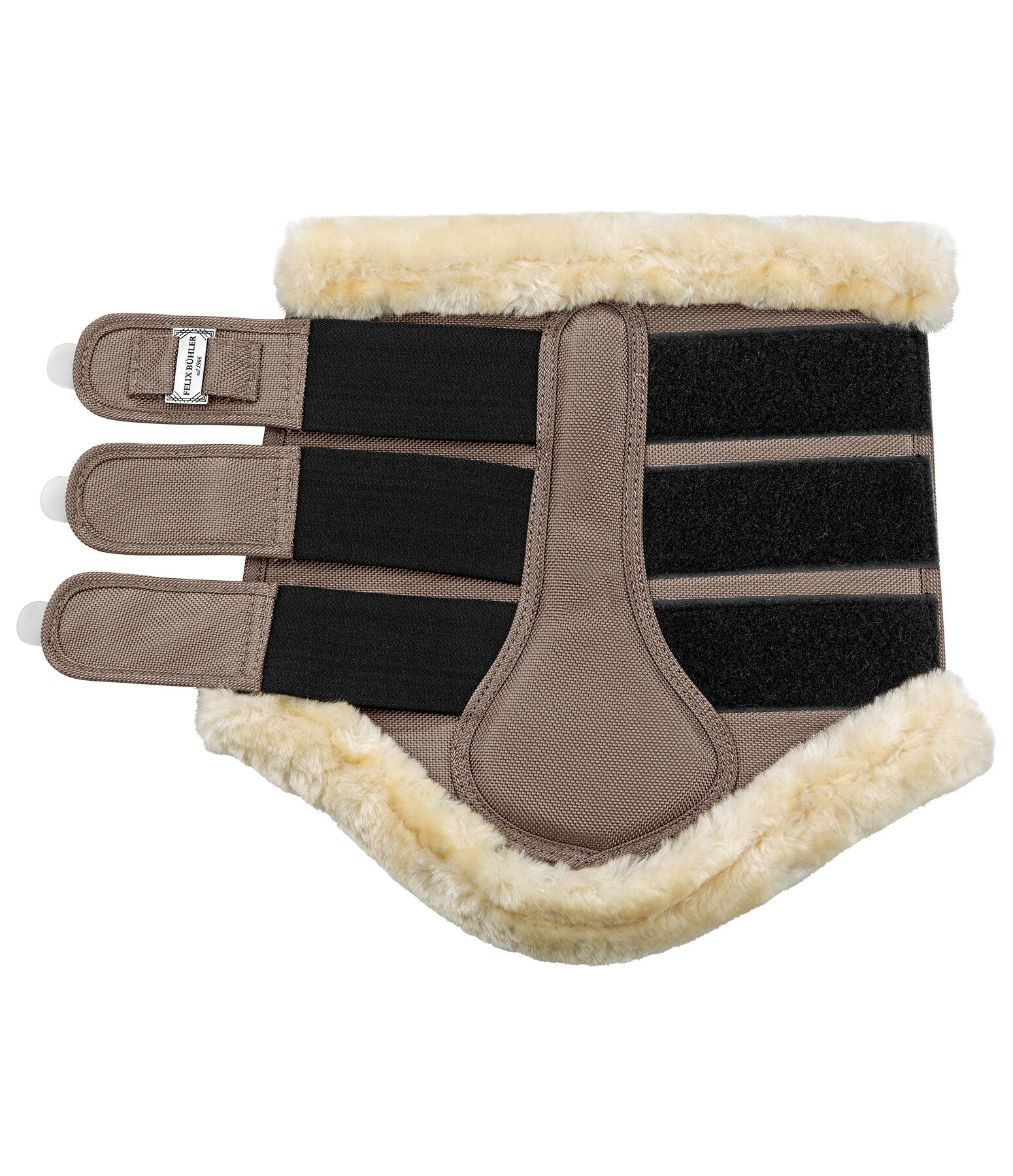 Stinchiere da dressage con pelliccia sintetica Essential, posteriori
