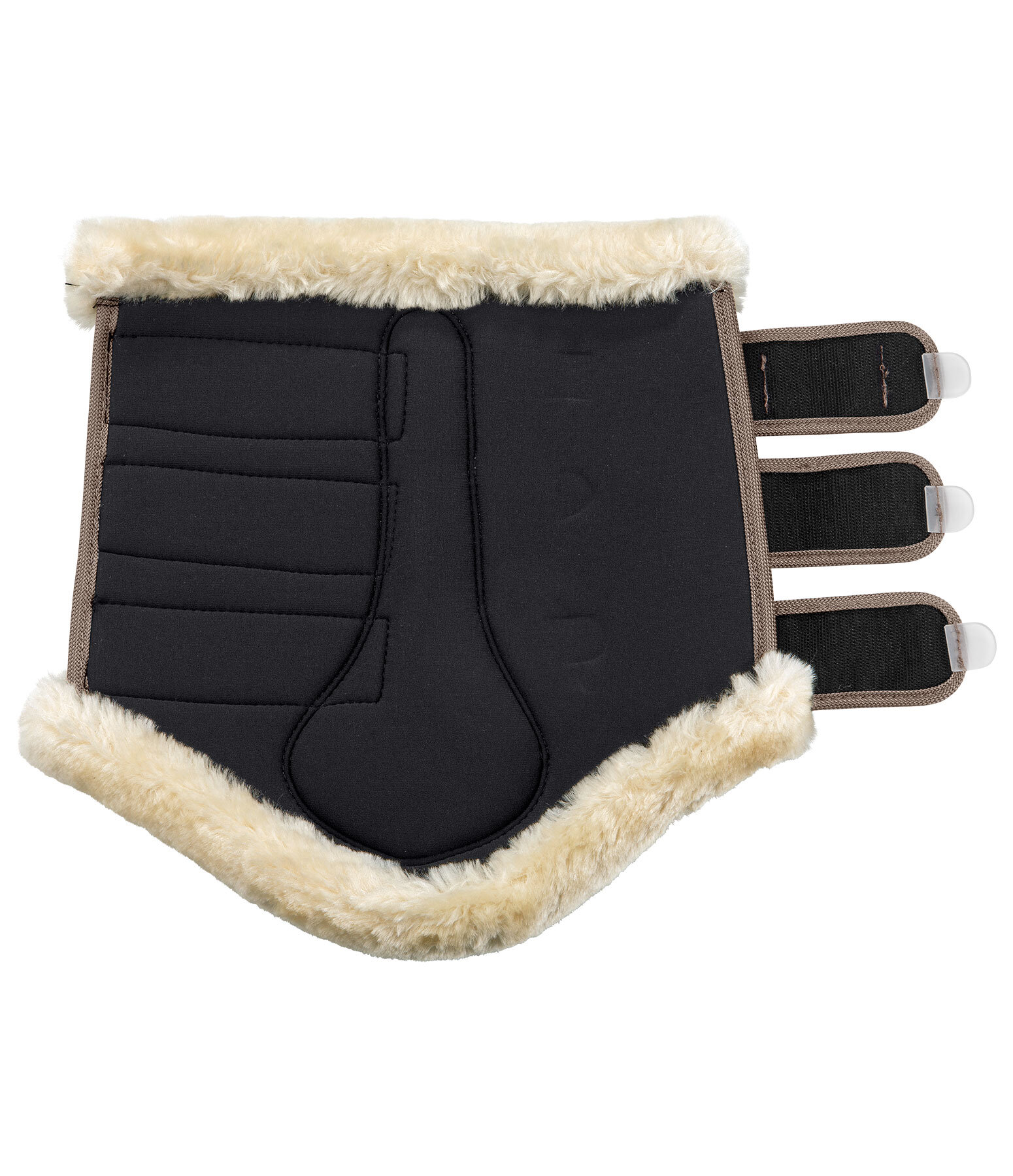 Stinchiere da dressage con pelliccia sintetica Essential, posteriori