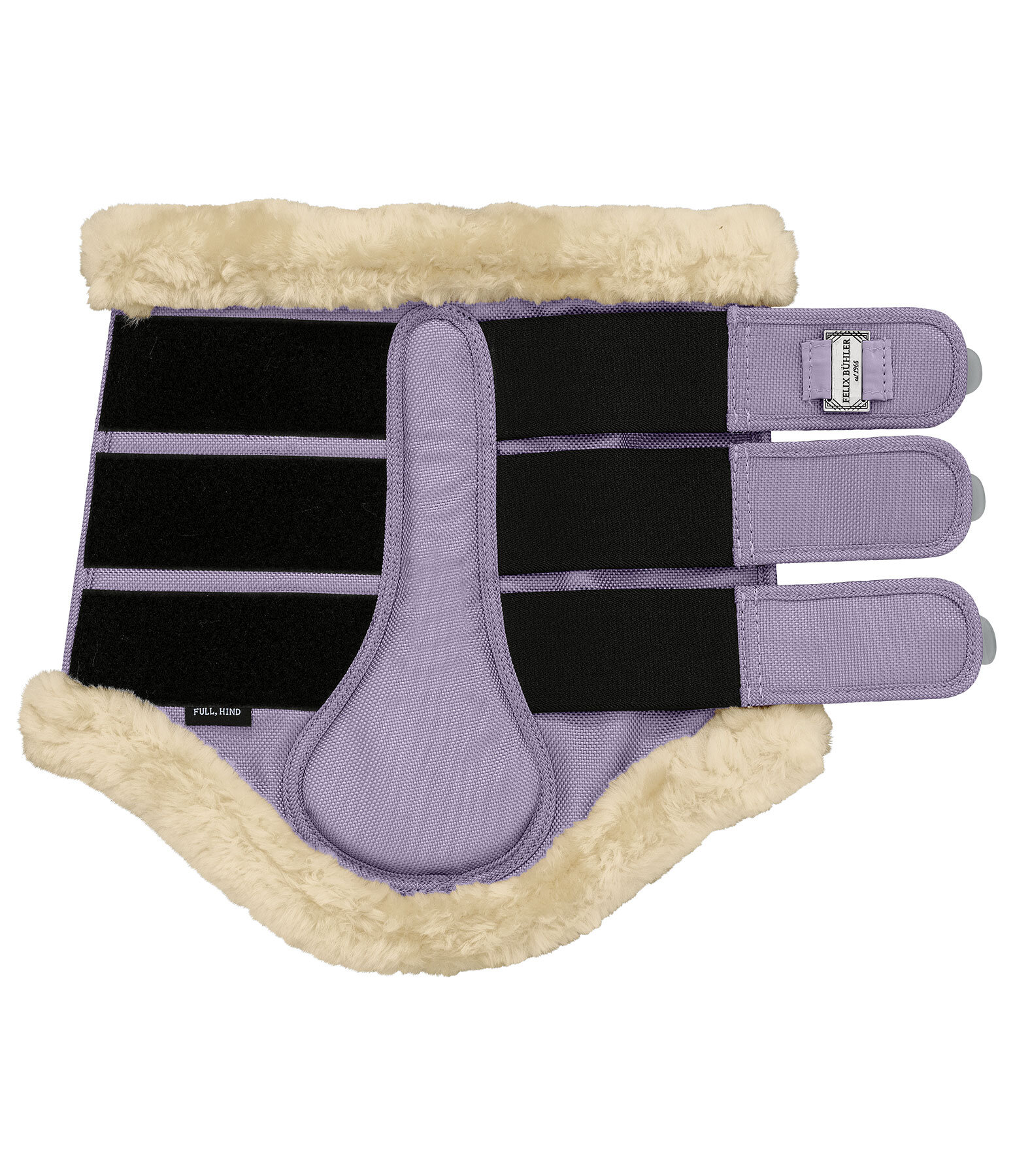 Stinchiere dressage con pelliccia sintetica Essential, posteriori