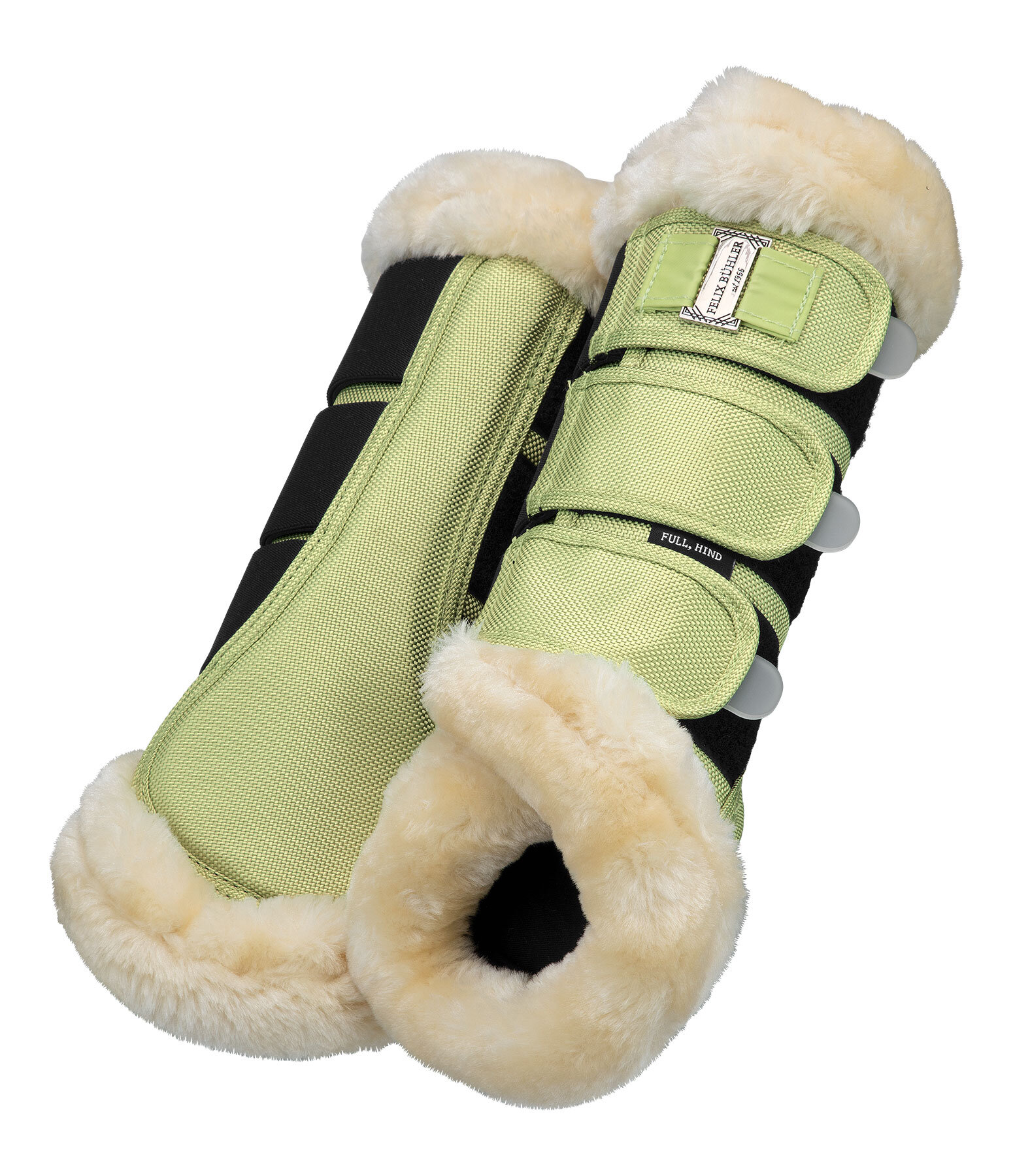 Stinchiere da dressage con pelliccia sintetica Essential, posteriori