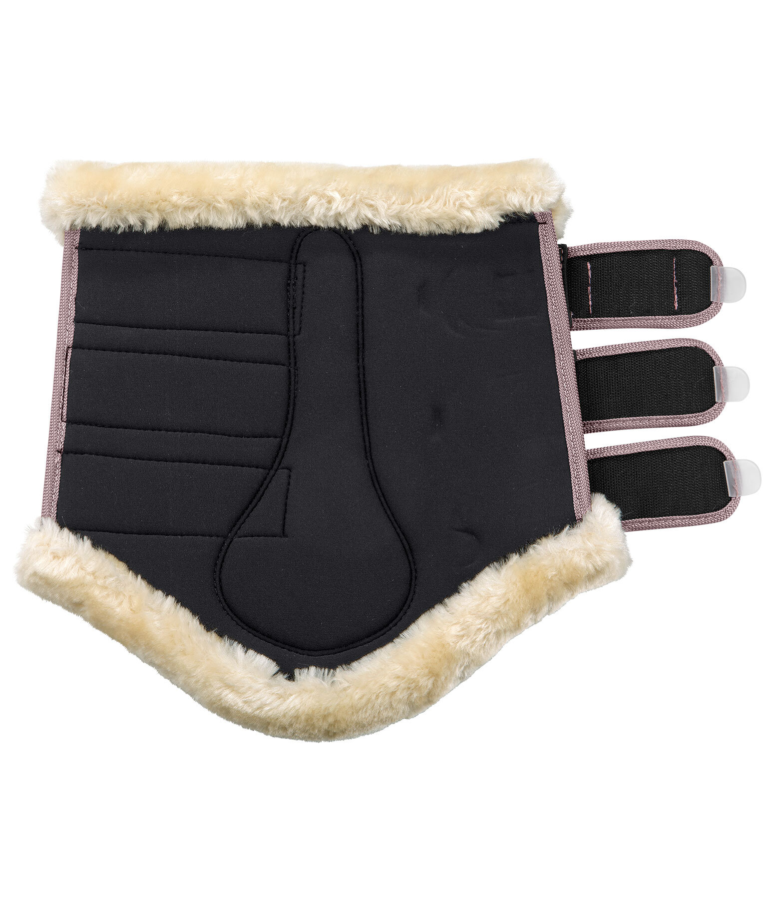 Stinchiere da dressage con pelliccia sintetica Essential, posteriori