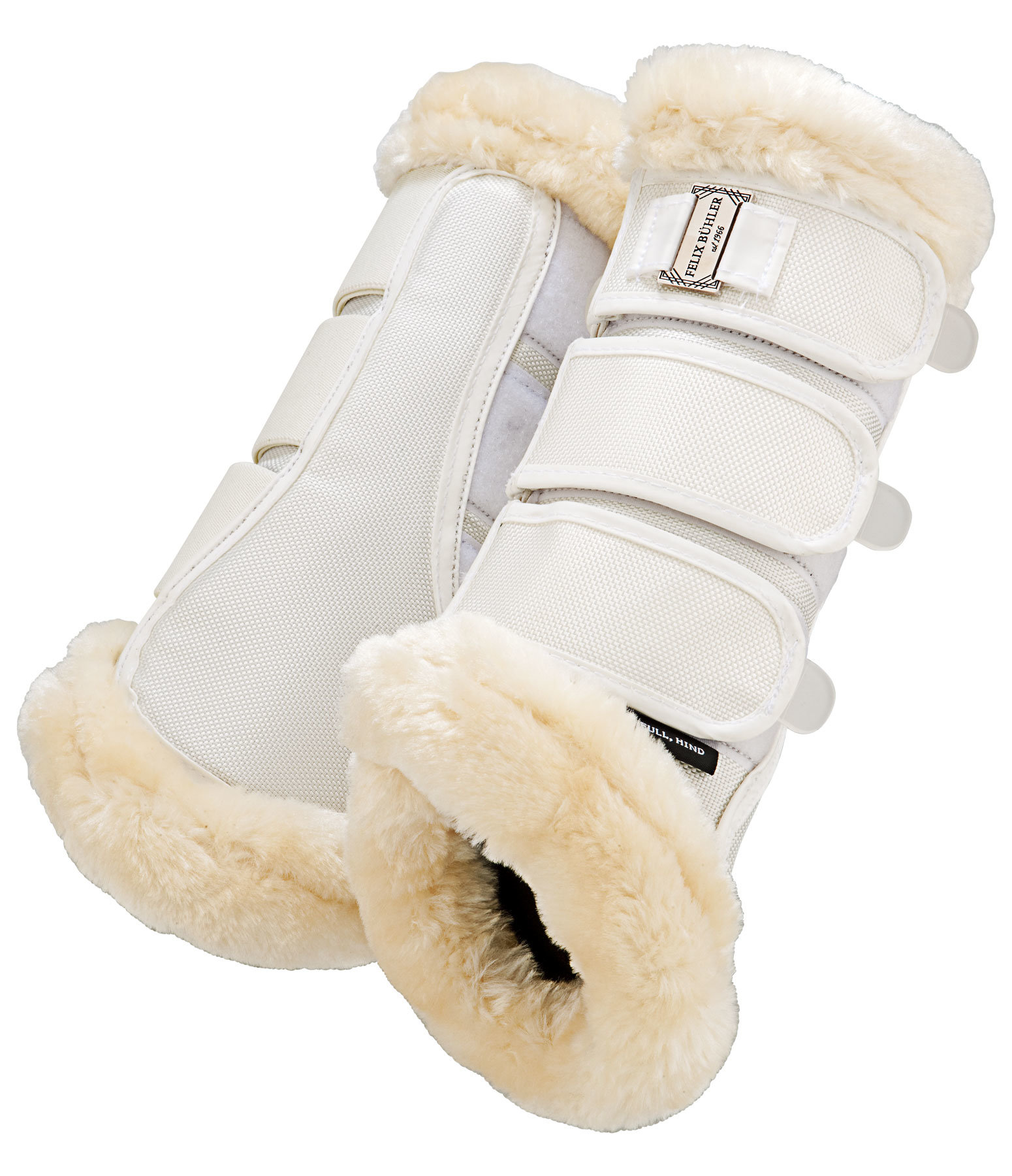 Stinchiere da dressage con pelliccia sintetica Essential, posteriori