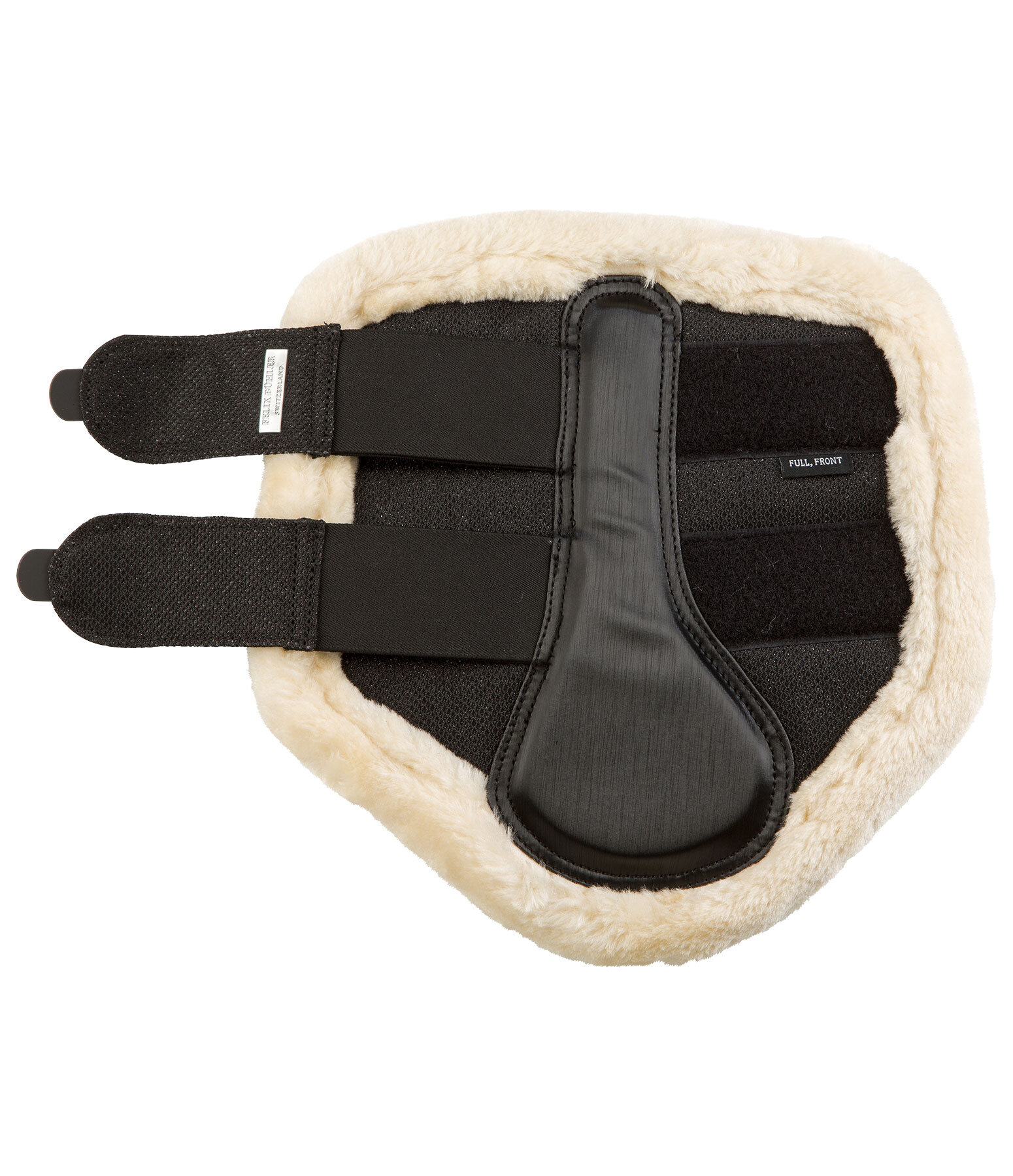 Stinchiere da dressage con pelliccia sintetica Sparkle, anteriori