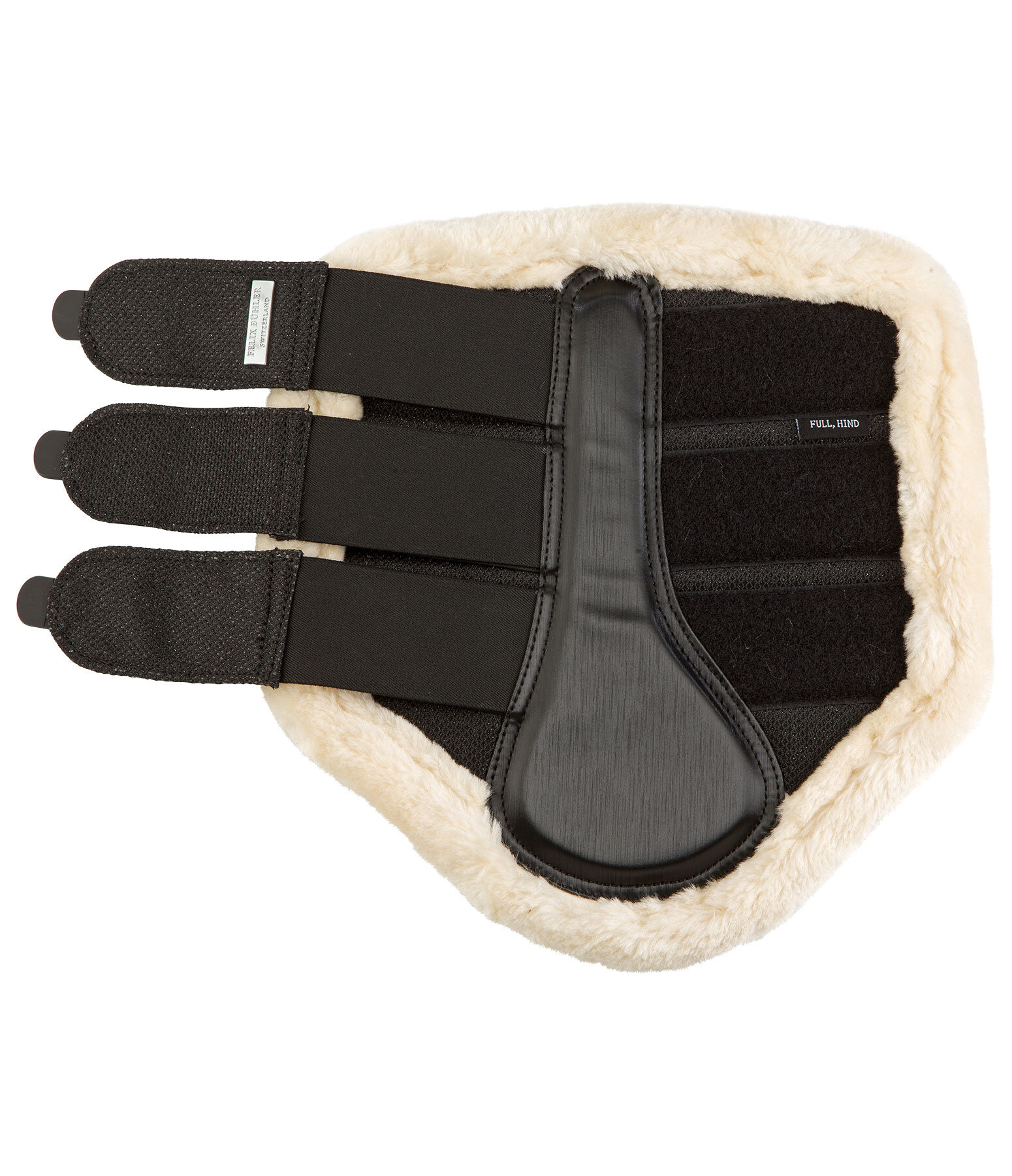 Stinchiere da dressage con pelliccia sintetica Sparkle, posteriori
