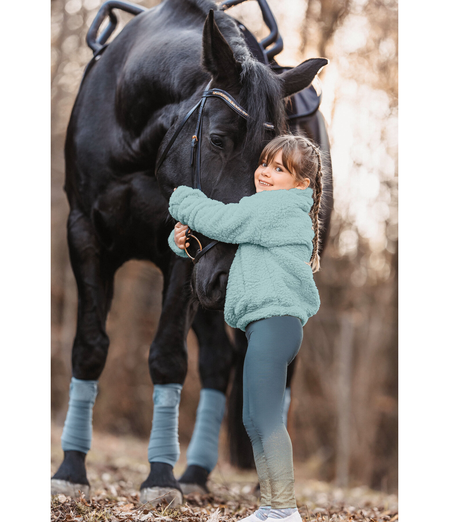 Leggings da volteggio Icy Glitter per bambini e ragazzi