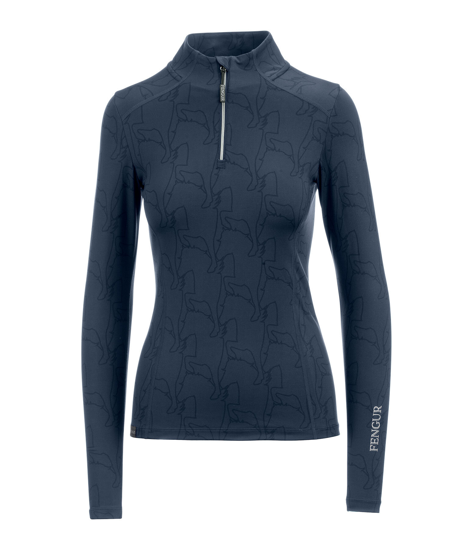Maglia funzionale a maniche lunghe con zip Asta