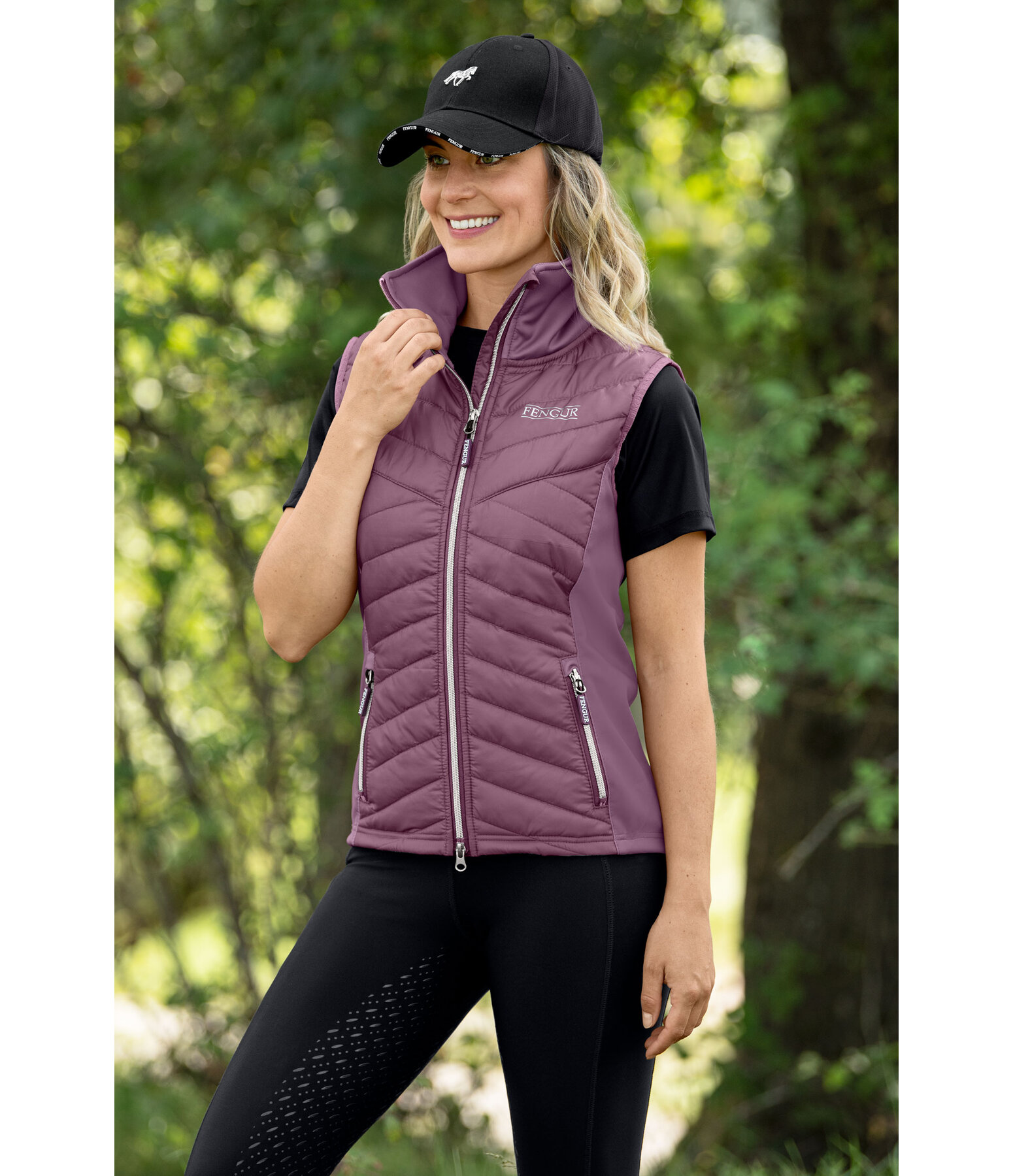 Gilet da equitazione combinato Fjola