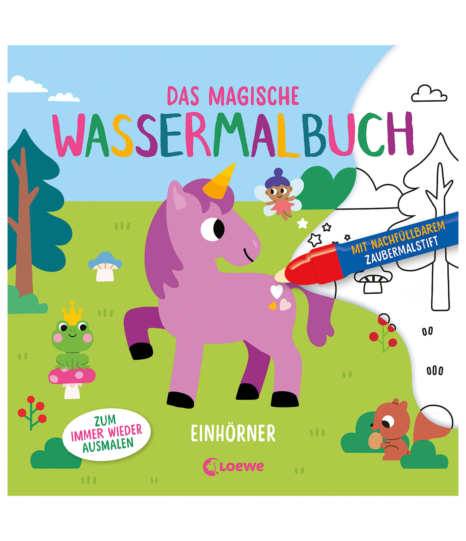 Il magico libro da colorare con l'acqua - unicorni