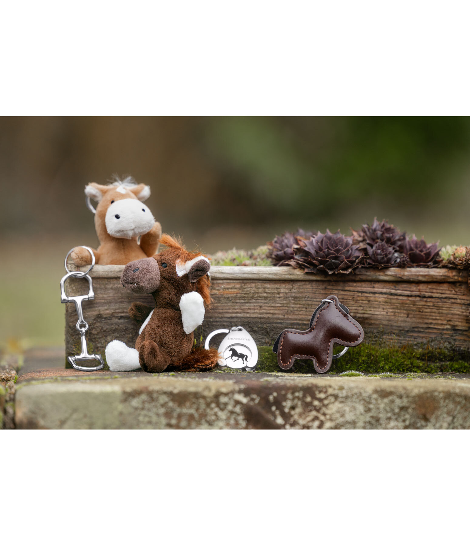 Portachiavi cavallo in pelle sintetica