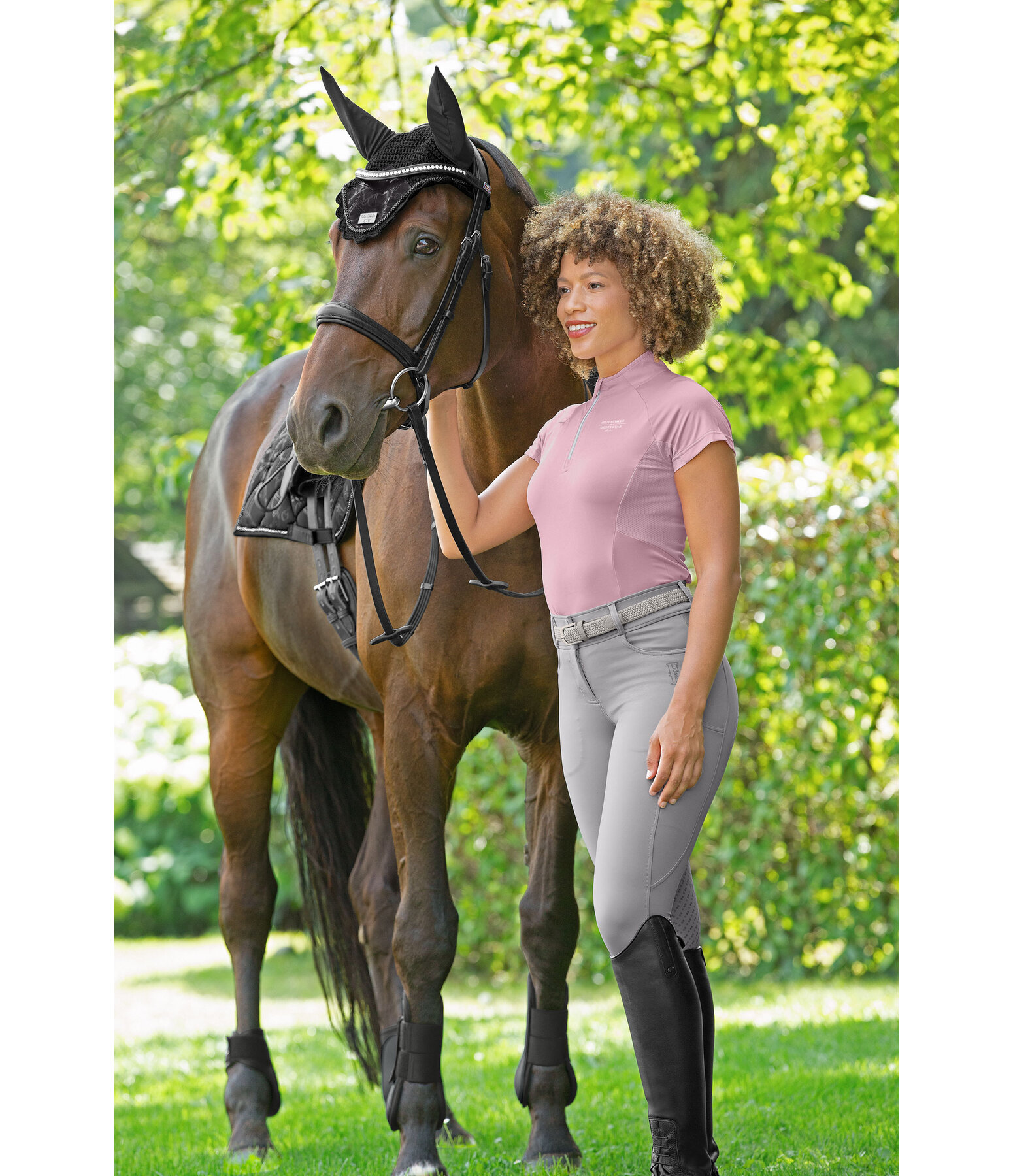 T-shirt funzionale con zip Lola