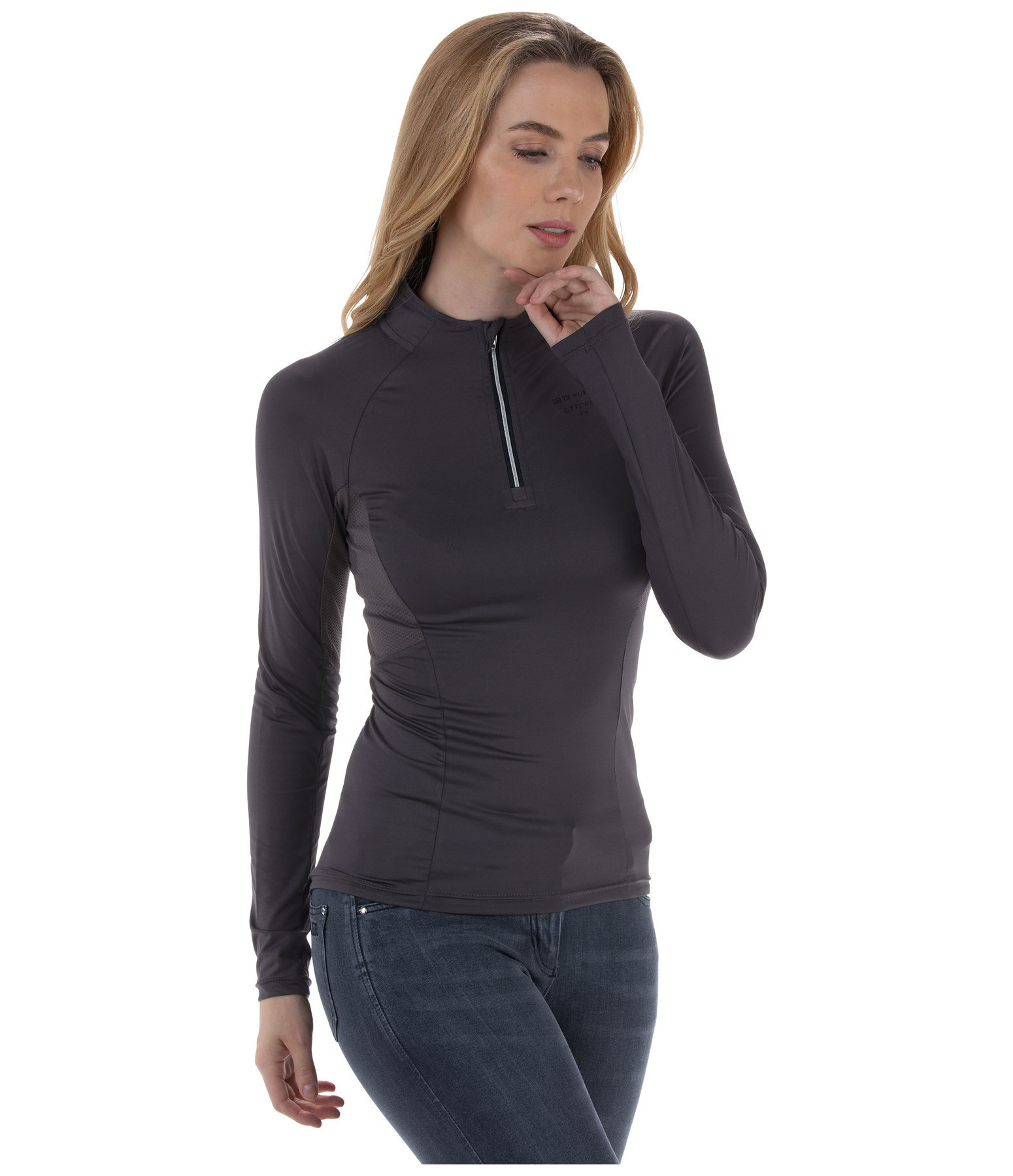 Maglia funzionale a maniche lunghe con zip Sofie