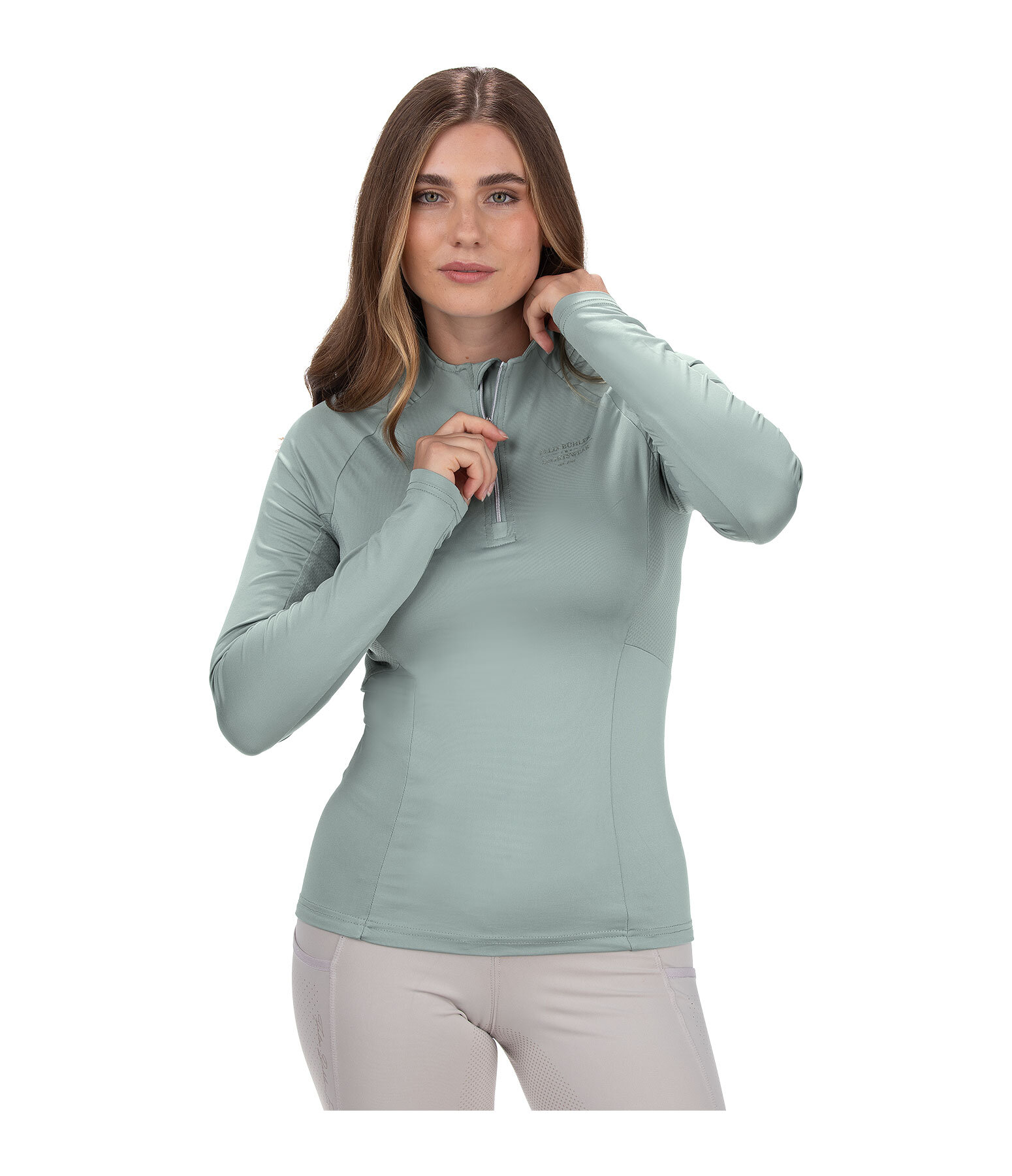 Maglia funzionale a maniche lunghe con zip Sofie