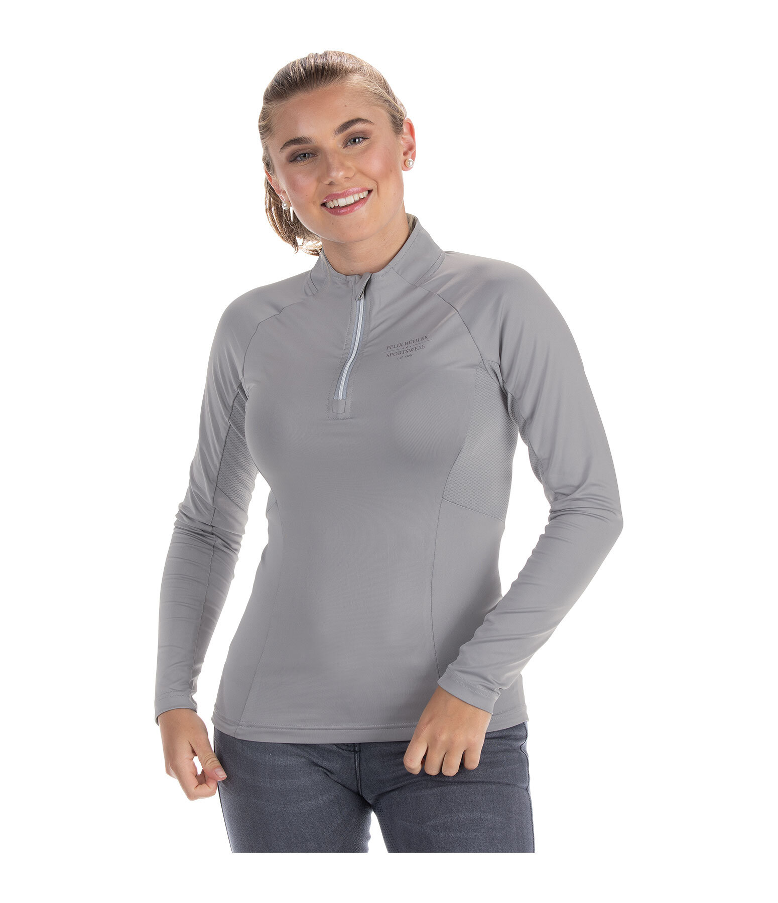 Maglia funzionale a maniche lunghe con zip Sofie