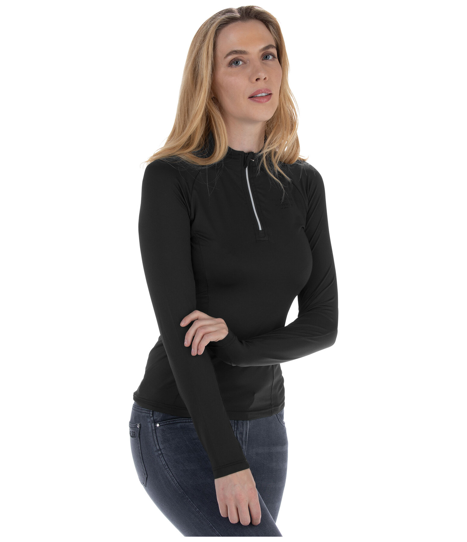 Maglia funzionale a maniche lunghe con zip Sofie