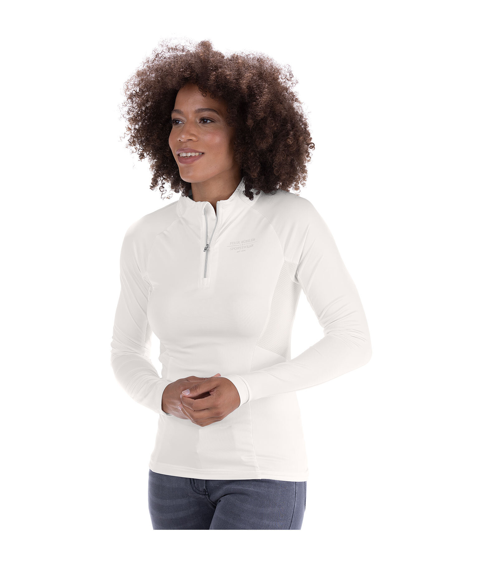 Maglia funzionale a maniche lunghe con zip Sofie