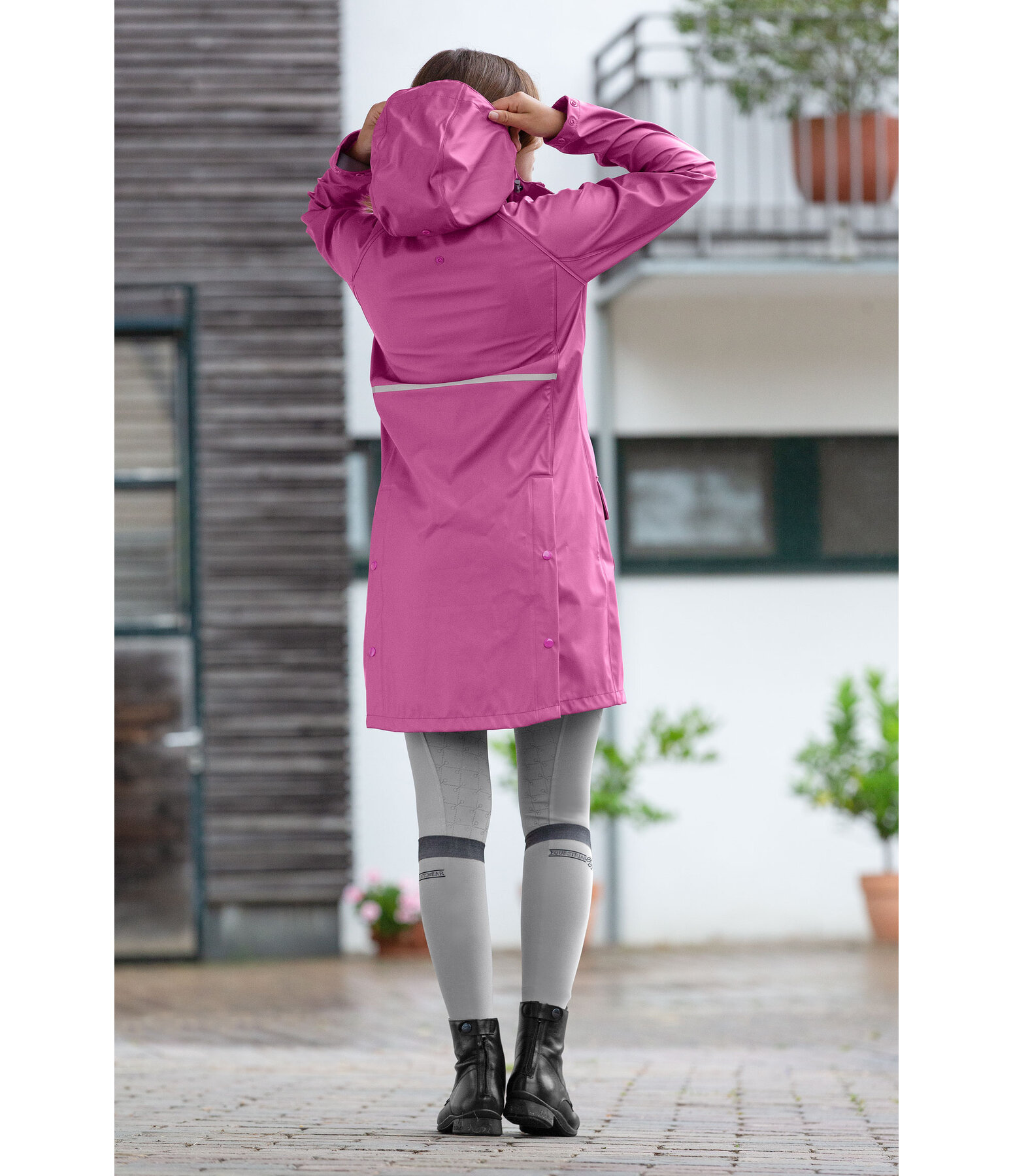 Impermeabile da equitazione con cappuccio Amy